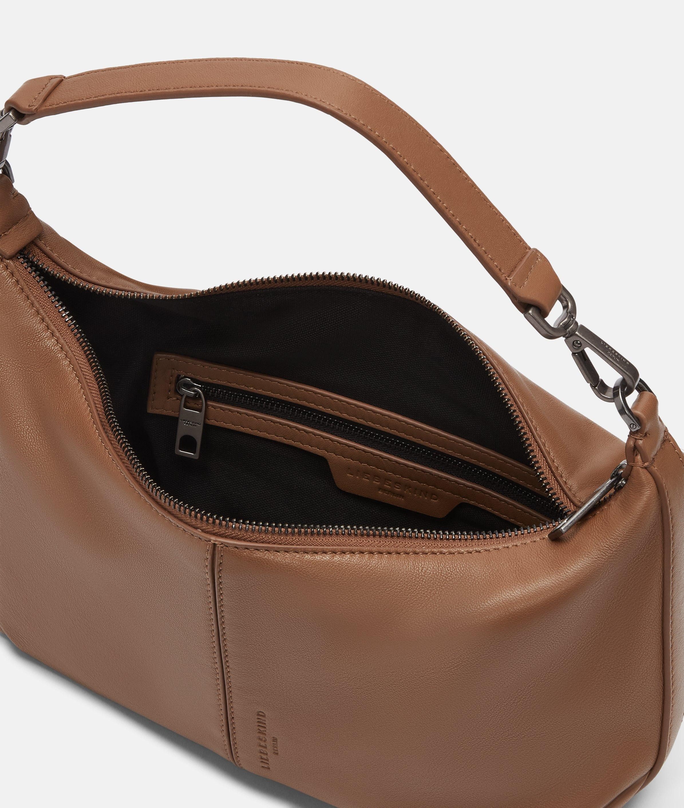 Liebeskind Berlin Schultertasche Hobo, Handliche Schultertasche aus Schafsleder