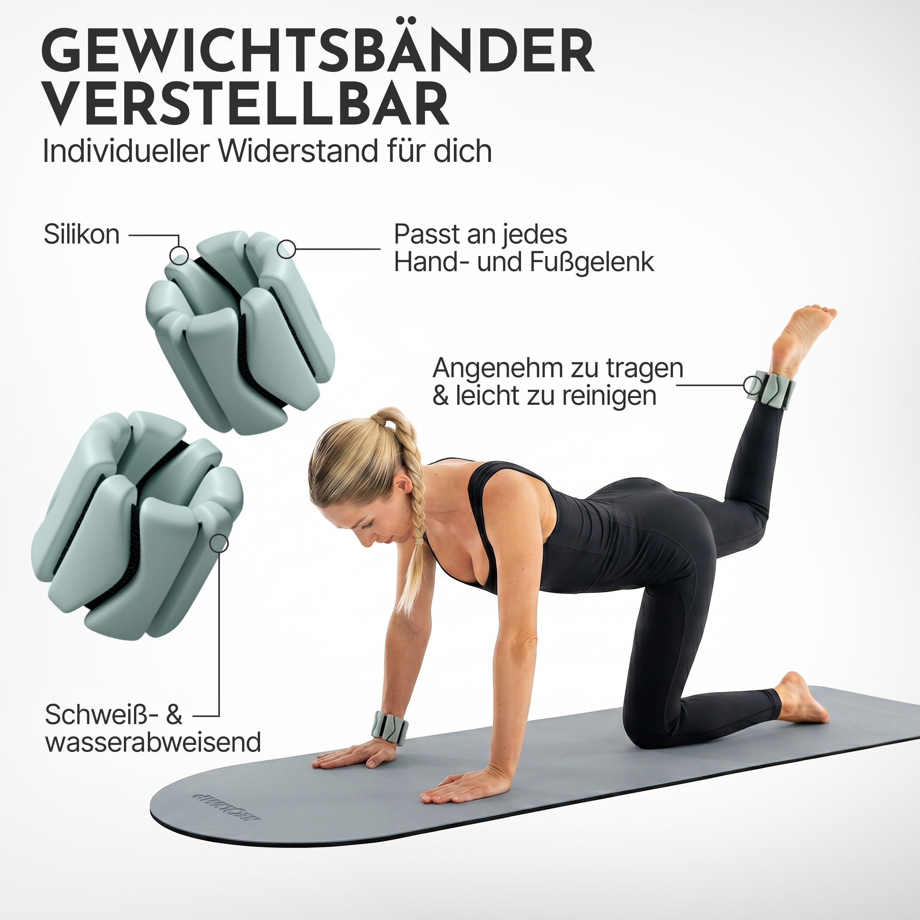 NEOLYMP Pilates-Ring Pilates Set für Zuhause – Pilates Ball, Pilates Ring & Gewichte (Pilates Essential Kit Damen & Anfänger - Home Pilates), Pilates Zubehör Set – inkl. Pilates Bänder, 1kg Hanteln & E-Book