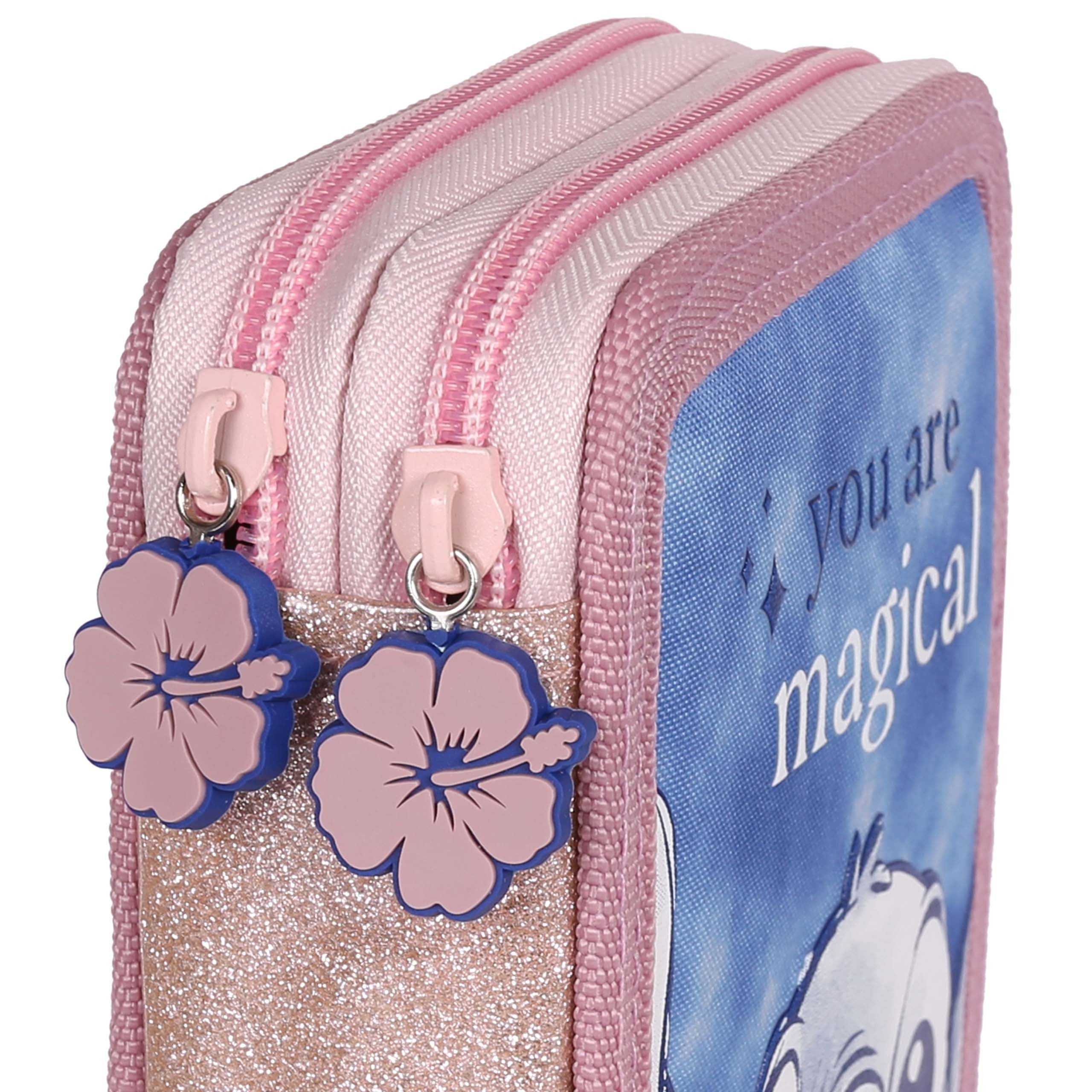 Sarcia.eu Federmäppchen DISNEY Stitch Federmäppchen mit Ausstattung, 32-tlg., 2 Fächer