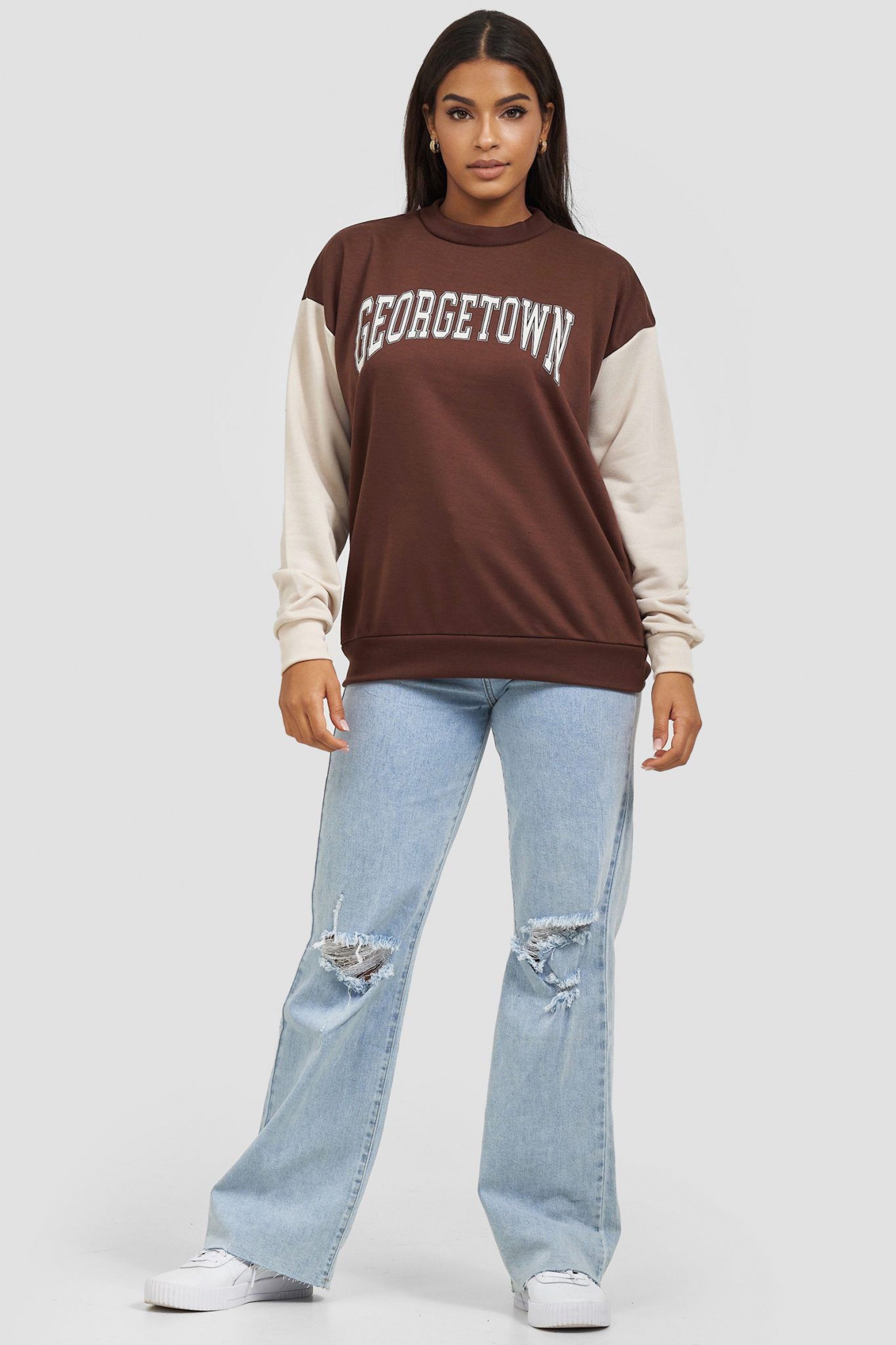 Worldclassca Sweatshirt Worldclassca Damen Sweatshirt GEORGTOWN High School günstig online kaufen