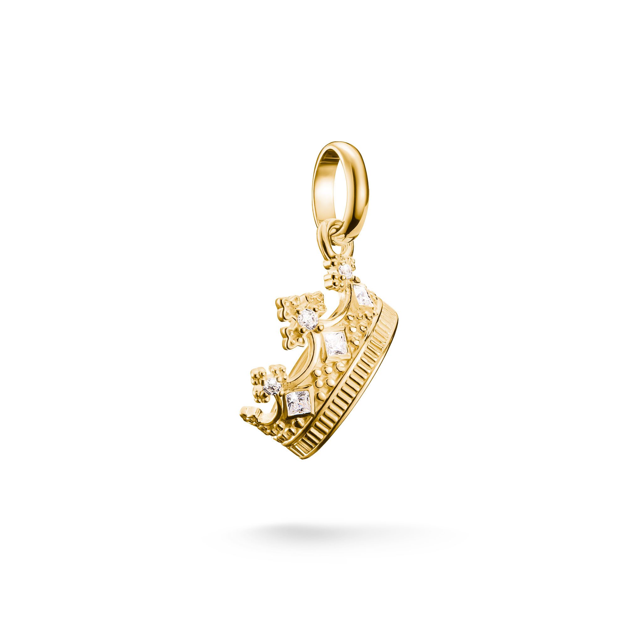THOMAS SABO Charm-Einhänger Charm Krone mit Zirkonia - Connect, mit Zirkonia (synth)