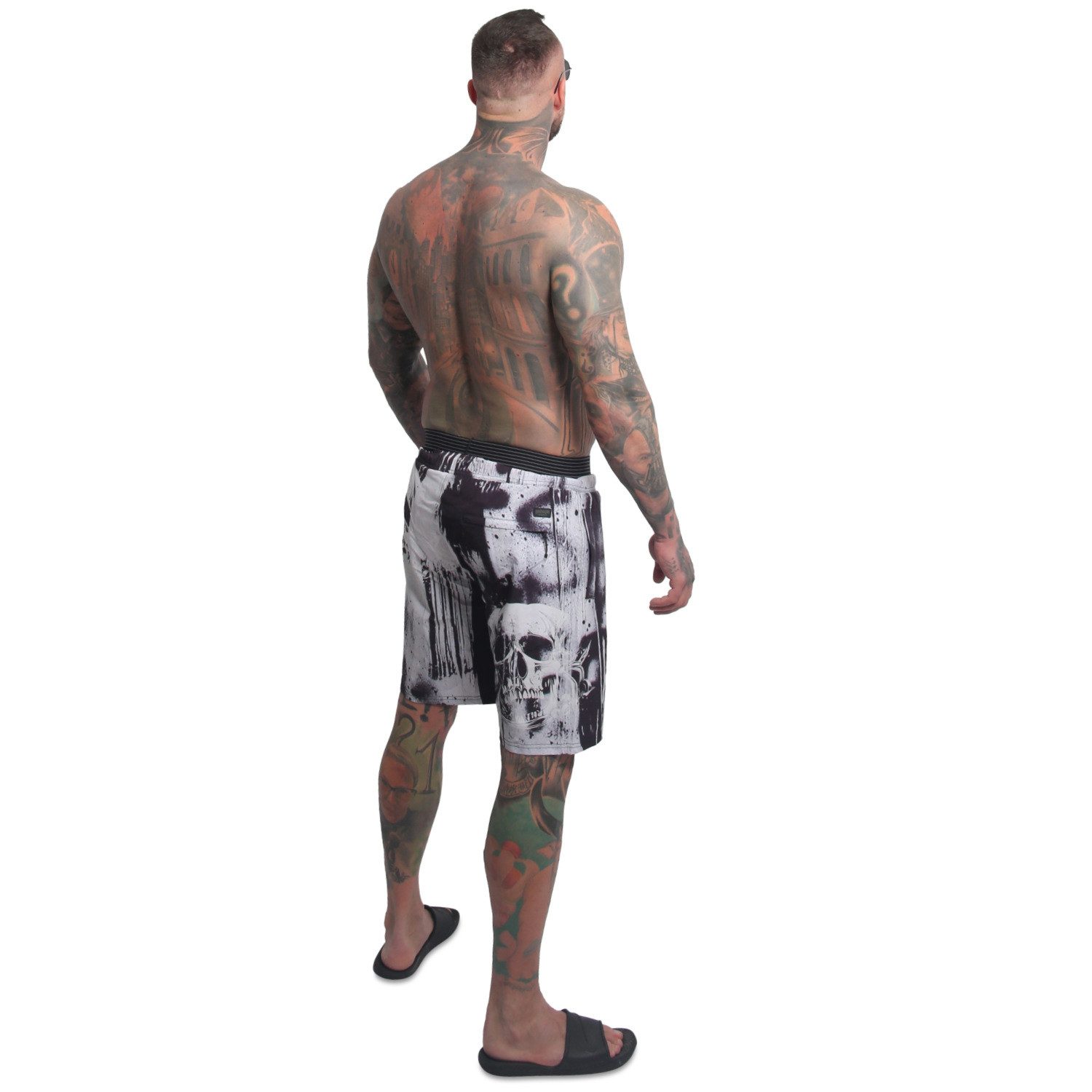 YAKUZA Boardshorts Horned FU mit Doppelbund
