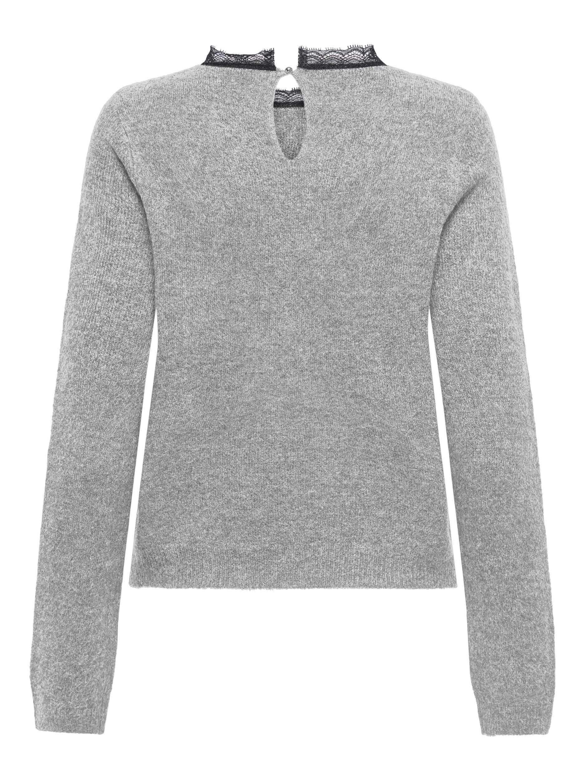 ONLY Strickpullover ONLTAMMY LS LACE MIX O-NECK BF KNT günstig online kaufen