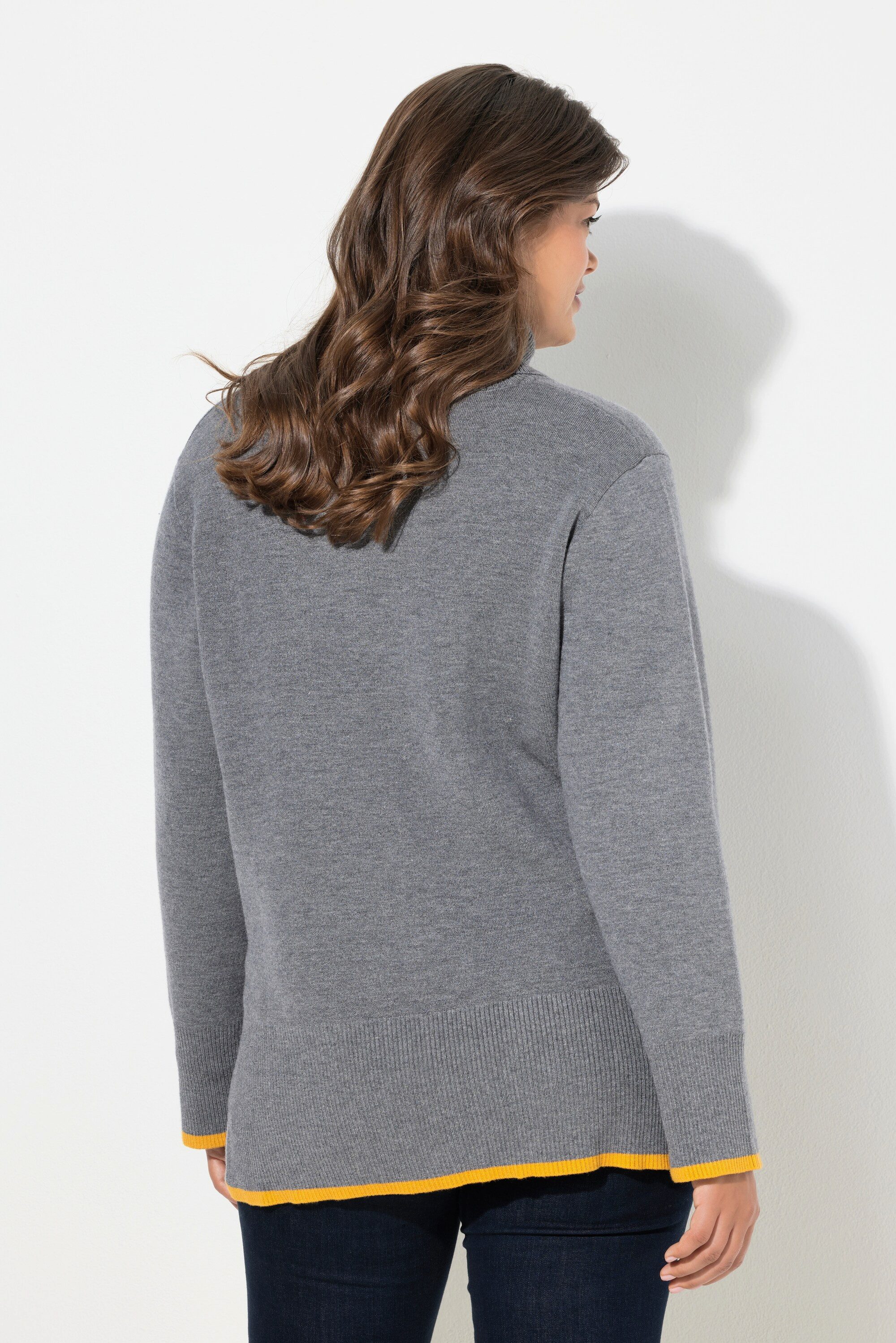 Laurasøn Strickpullover Strickpullover Langram Rollkragen