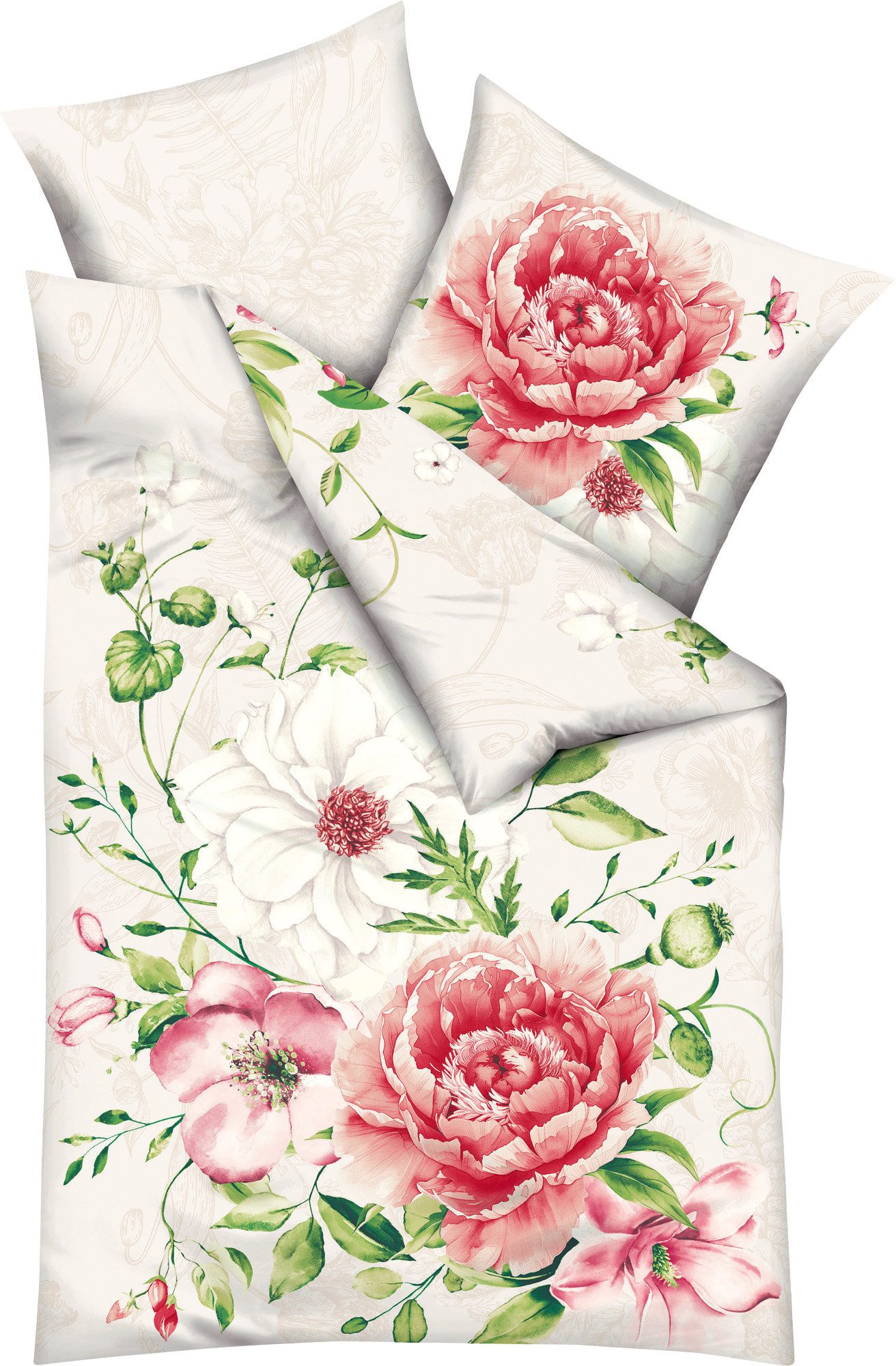 Kaeppel Bettwäsche Bettwäsche "Blushing Rose", Mako-Satin, günstig online kaufen