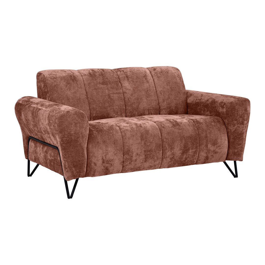 Beautysofa Sofa mit Metallbeine in schwarzer günstig online kaufen