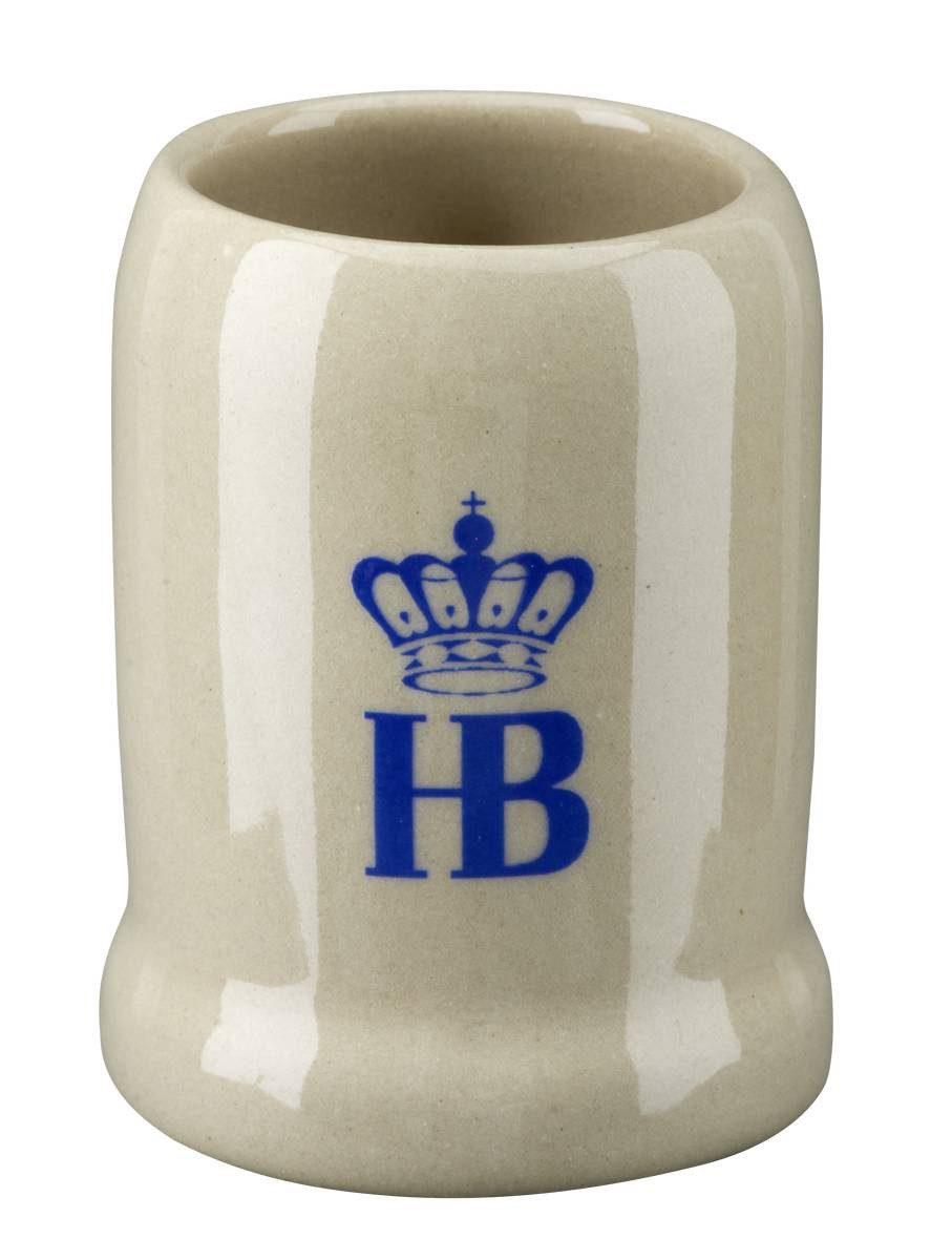 Hofbräuhaus München Schnapsglas Stamperl "Keferloher Art", kleiner Schnapskrug 0,03 l / 30 ml, Keramik, aus Keramik nach Keferloher Art gefertigt