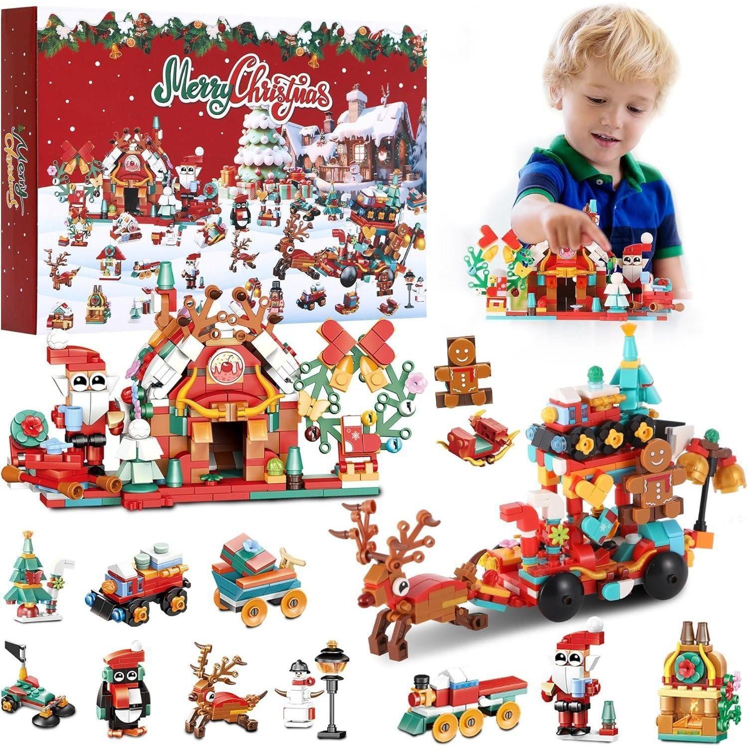 LuxusKollektion Адвент-календарь игрушек Календари 2024 Bausteine Spielset Weihnachtsgeschenke Kinder
