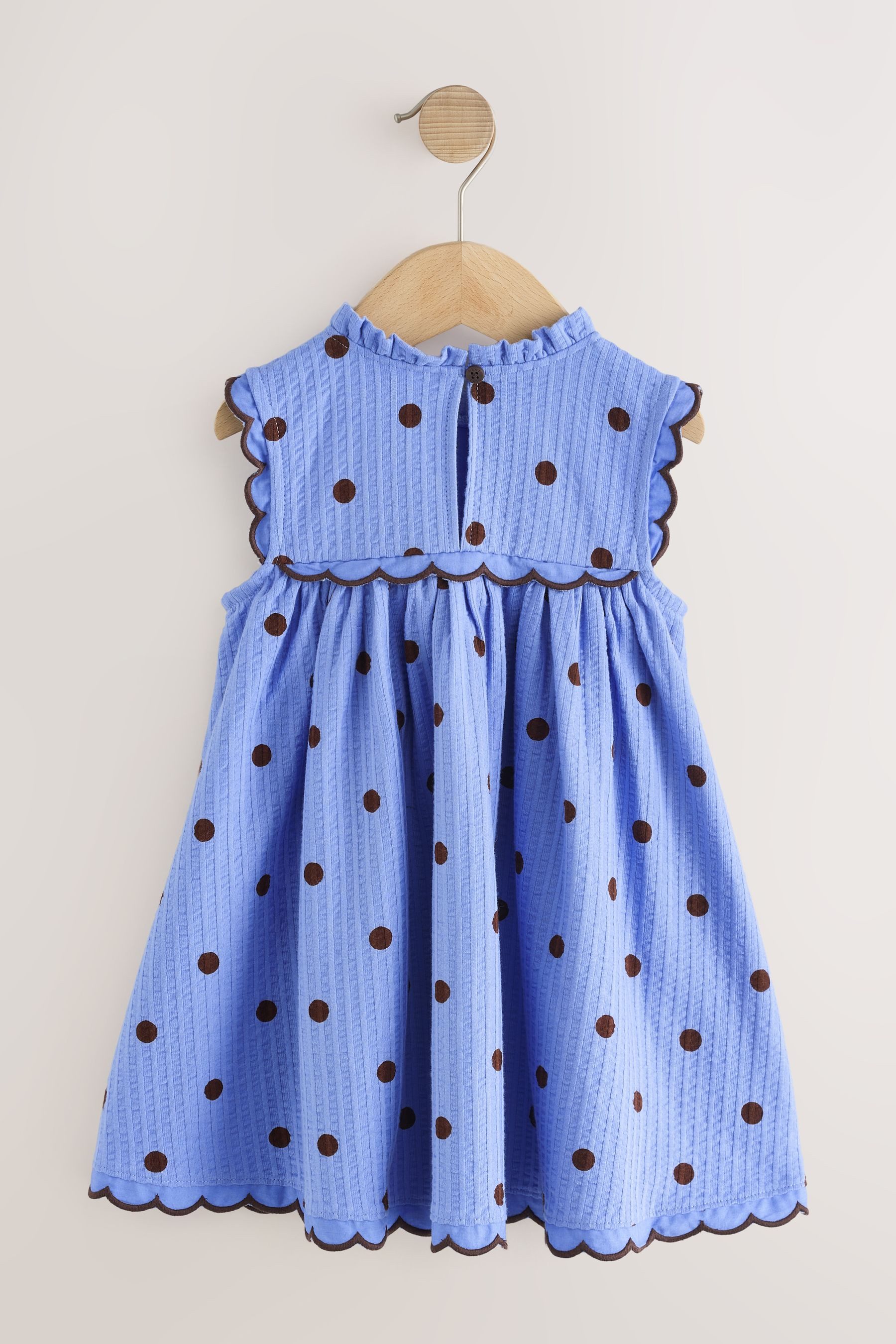 Next Sommerkleid Ärmelloses Sommerkleid mit Bogenkante (1-tlg)
