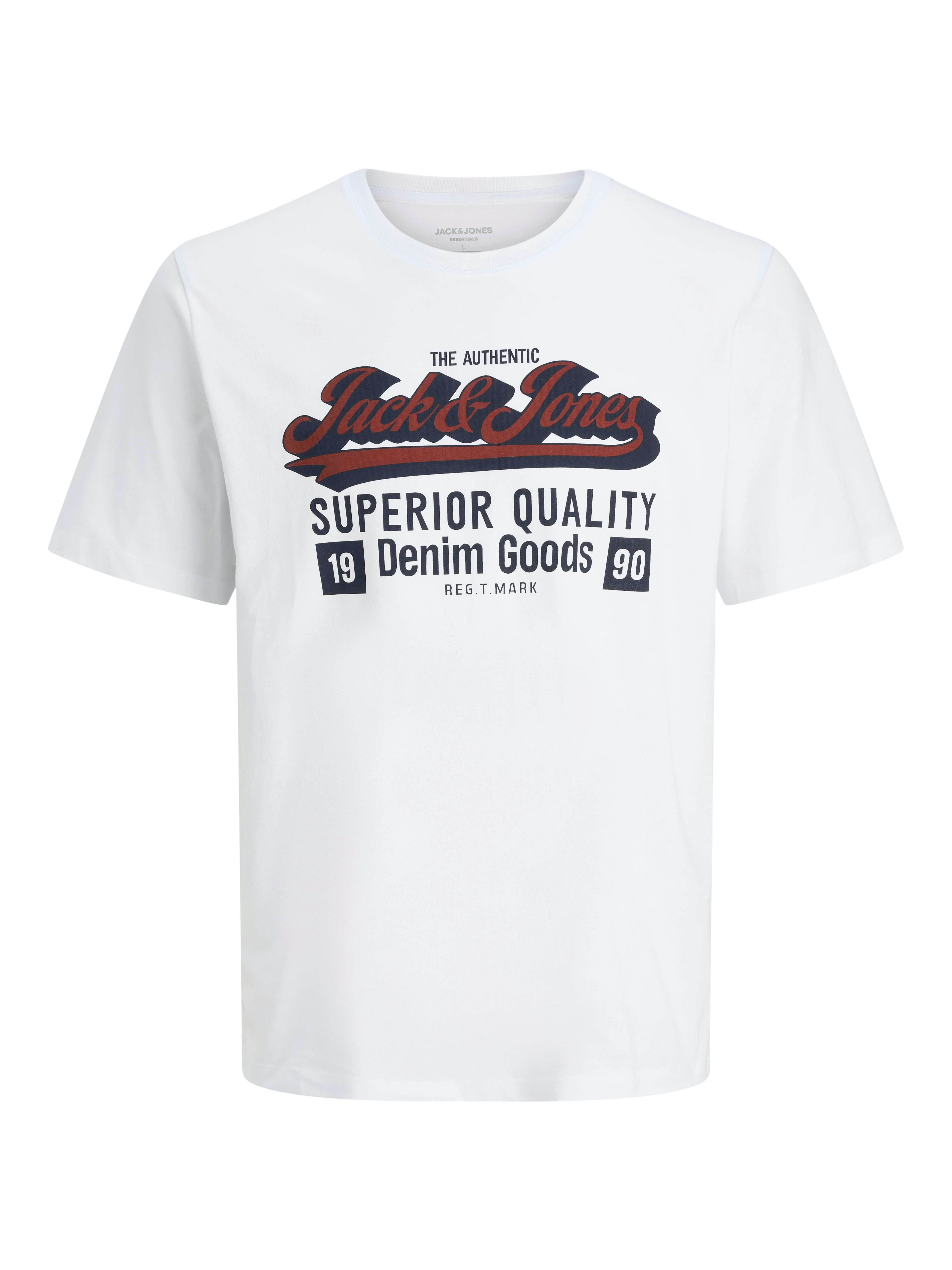 Jack & Jones Rundhalsshirt JJELOGO TEE SS O-NECK 2 COL AW25 3PK MP (Packung günstig online kaufen