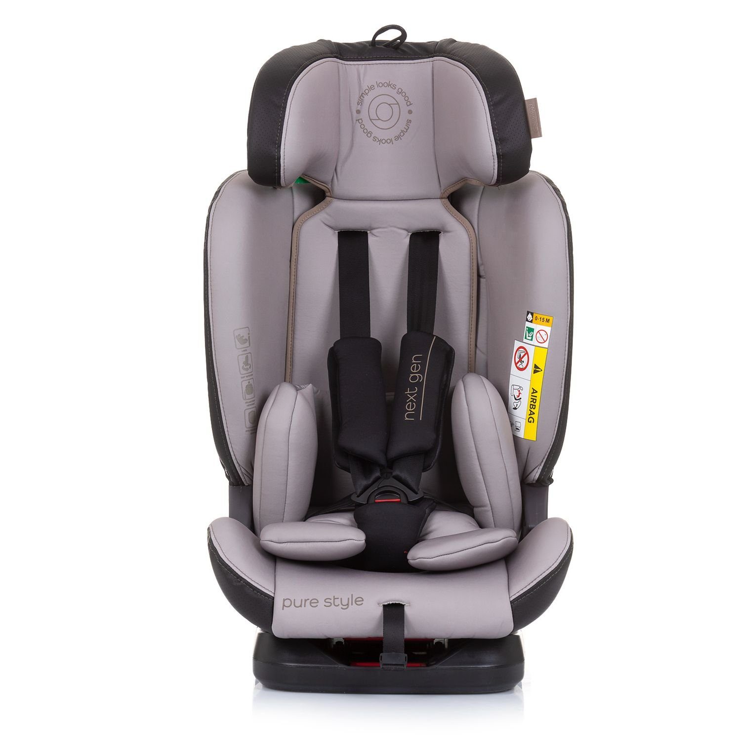 Next 150 cm) kg, Chipolino 360° Reboard Kindersitz 36 Autokindersitz (40 drehbar beige Gen, Isofix bis: i-Size -