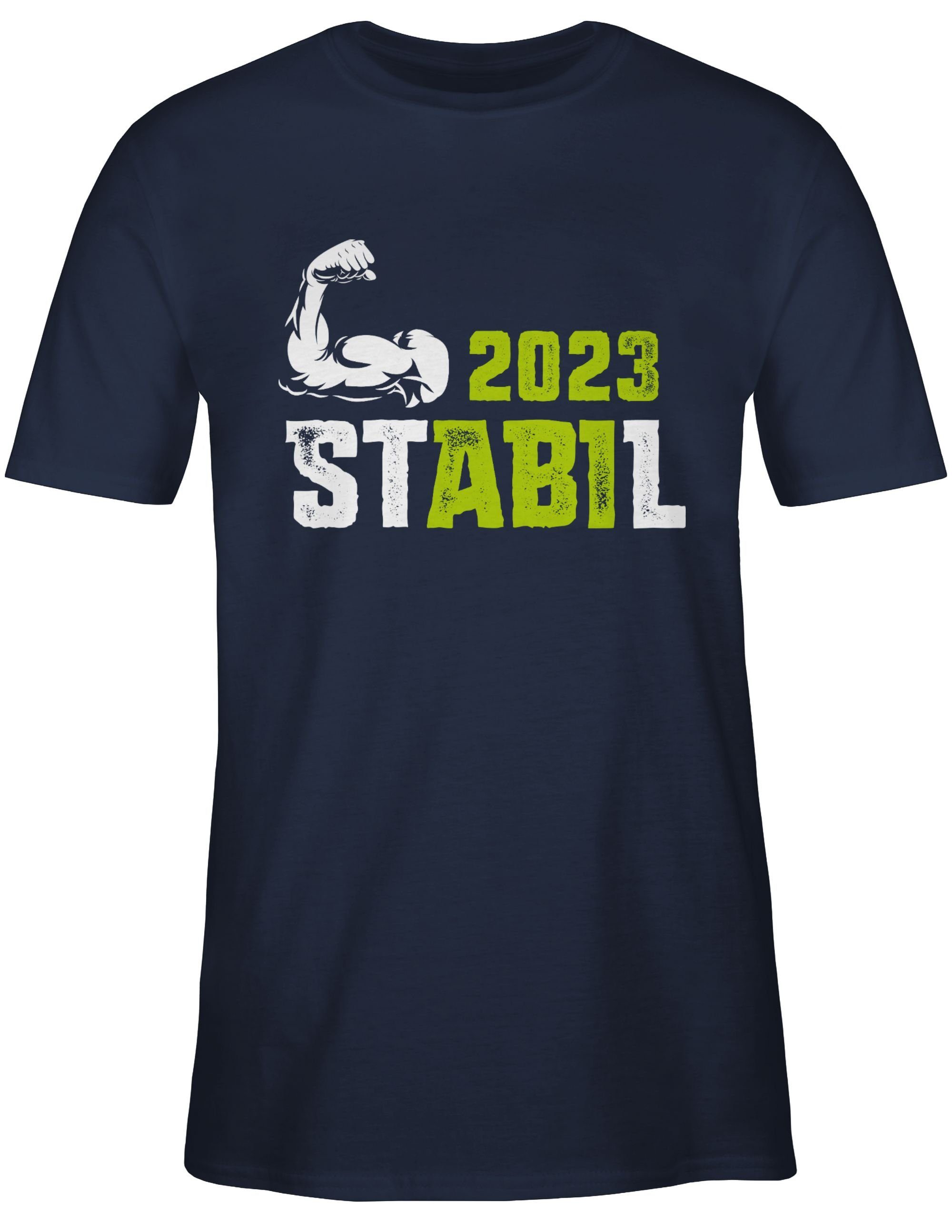 Shirtracer T-Shirt STABIL - Navy Abschluss Blau 2024 Abi 2023 2 Abitur Geschenk &