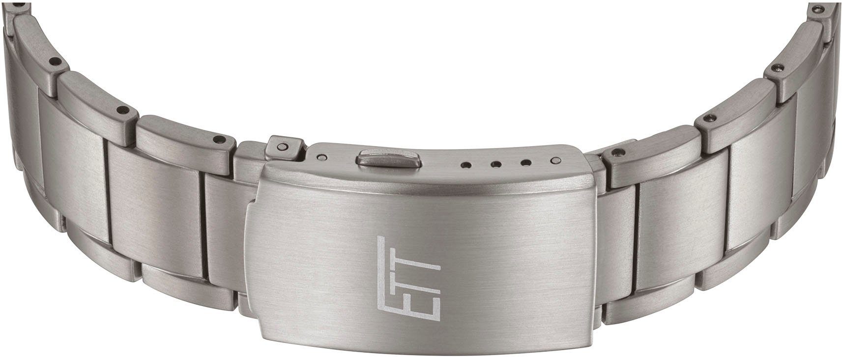 ETT Funkuhr Everest EGT-11603-81M, Armbanduhr, Herrenuhr, Datum, Solar, Titan