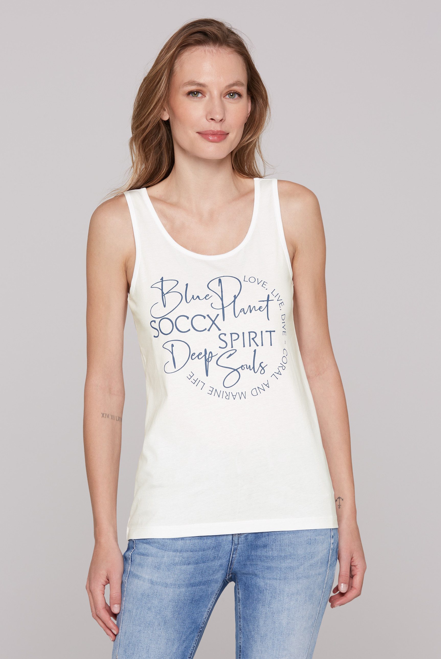 SOCCX Tanktop aus Baumwolle
