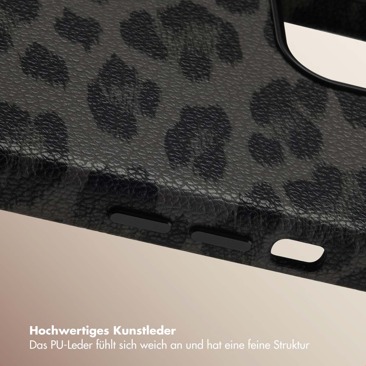 Selencia Backcover Selencia Sabi Backcover Leopardenmuster mit MagSafe Apple iPhone 13 - – Bild 3 von 5