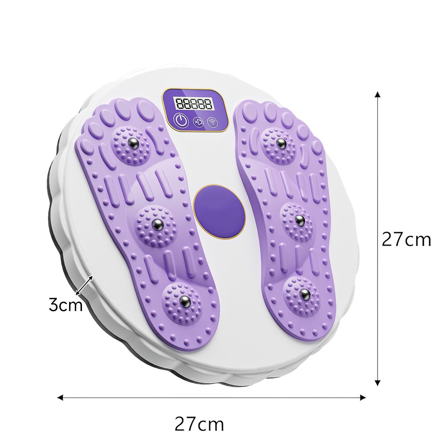 AIMAX Balanceboard Taillen Twister Waist mit Zähler Taillentwister Abnehmen, Fit Twist Sportgerät Bauchtrainer Drehscheibe Aerobic-Training 27.5cm