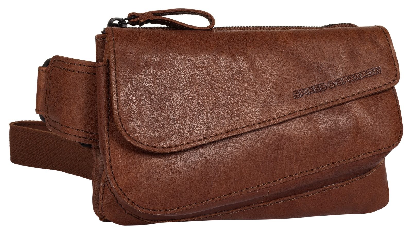 Spikes & Sparrow Gürteltasche, echt Leder