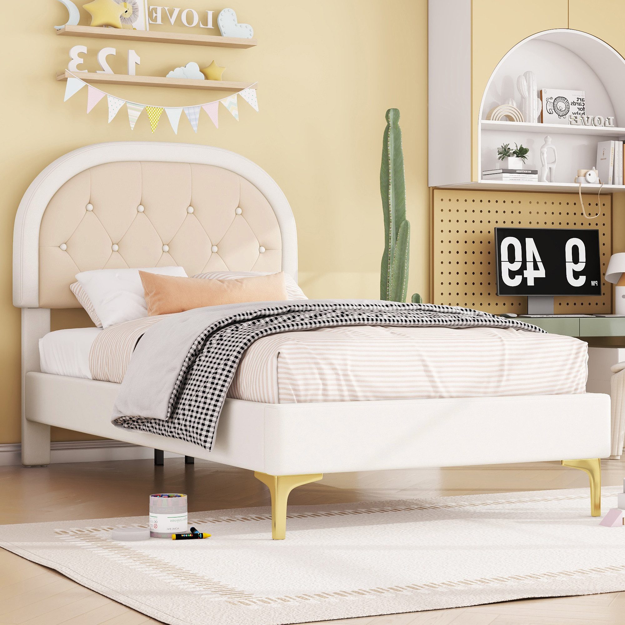 TavilaEcon Polsterbett Kinderbett Jugendbett Flachbett mit günstig online kaufen
