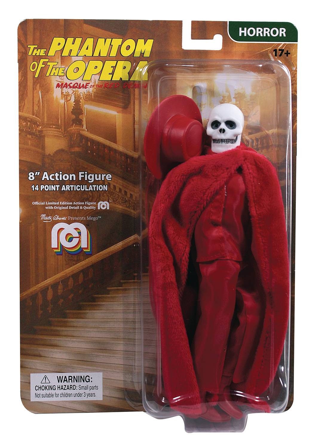 Mego Actionfigur MEGO HORROR PHANTOM OF THE OPERA RED DEATH 8 INCH ACTIONFIGUR
