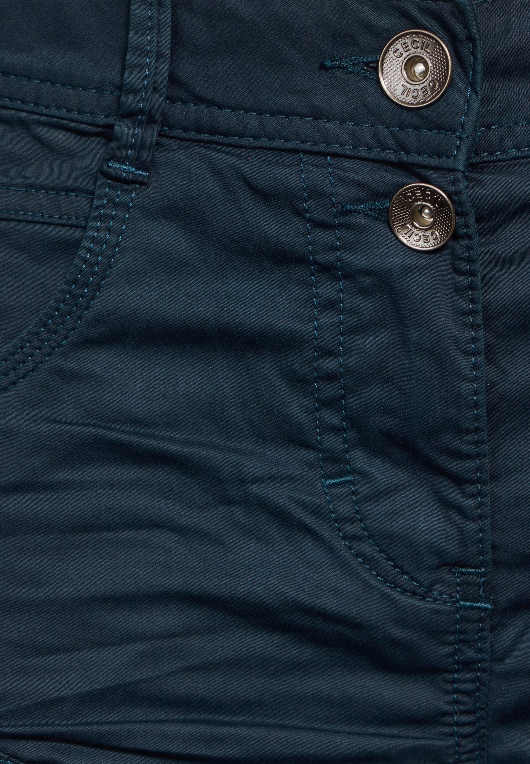 CECIL Chinos NOS Style Scarlett Washed oil blue günstig online kaufen