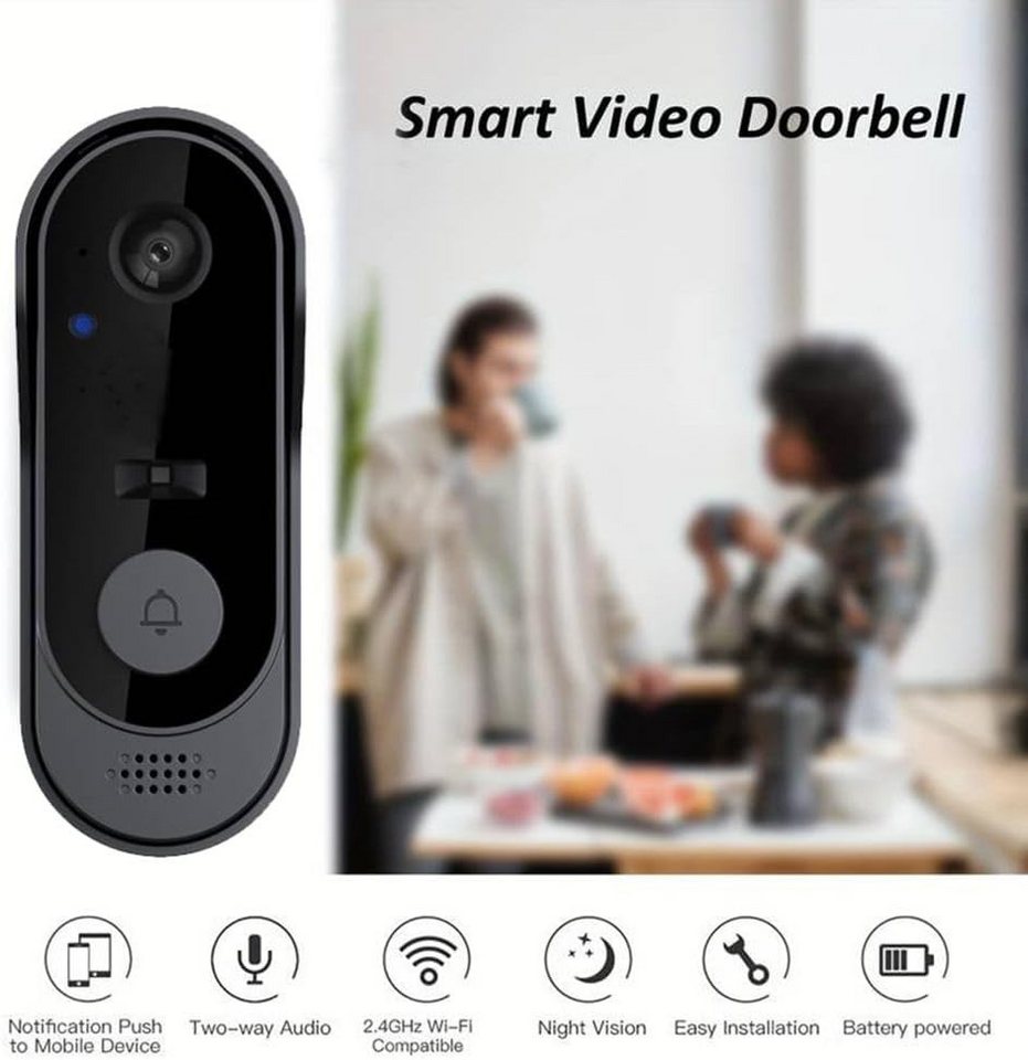 Thumbnail - FELIXLEO Türklingel-Set Smart WiFi Video Intercom with 2K Camera and Camera - Lock Intercom