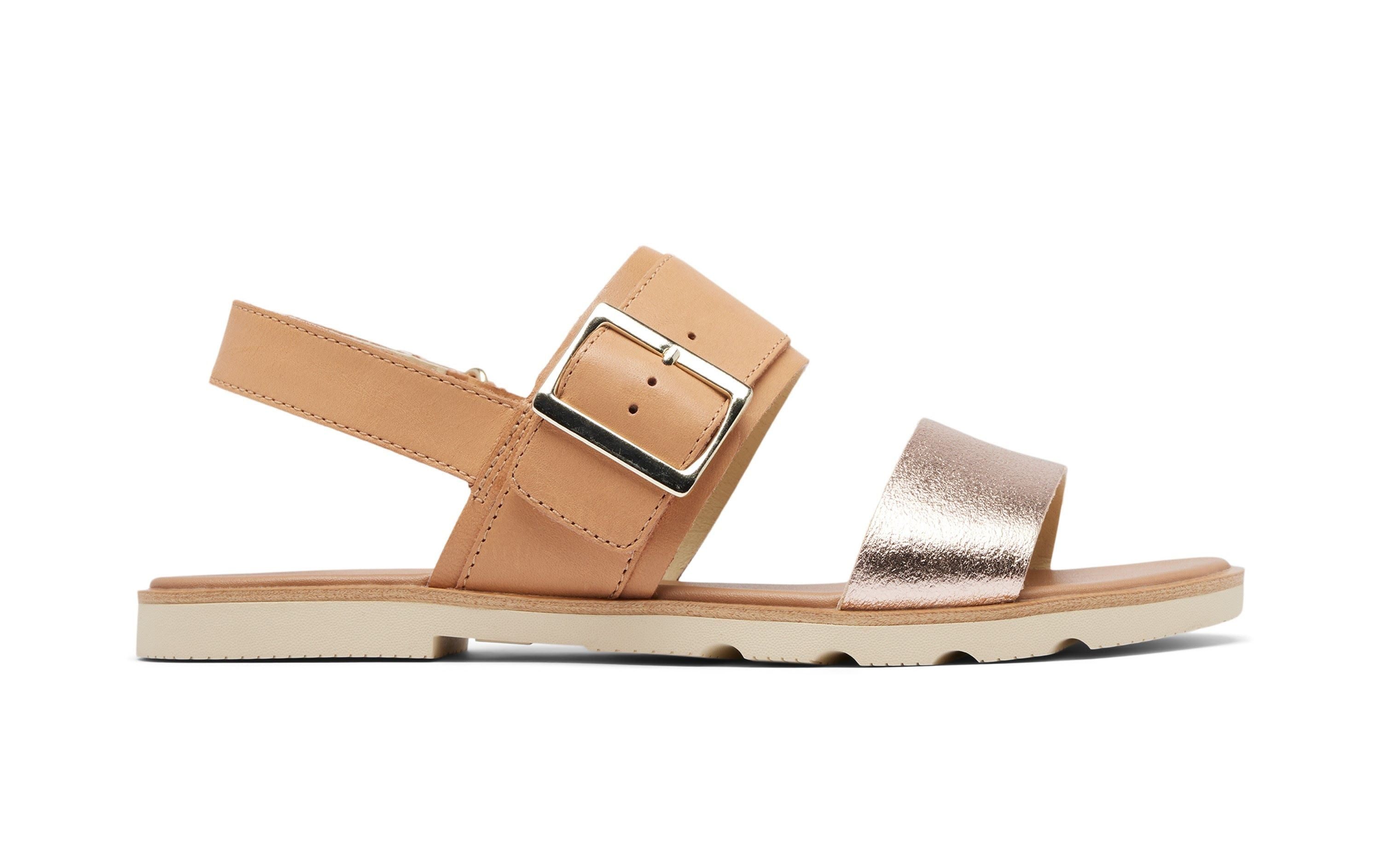 Sorel Ella III Slingback (Leder) beige/weiss Damen Sandale