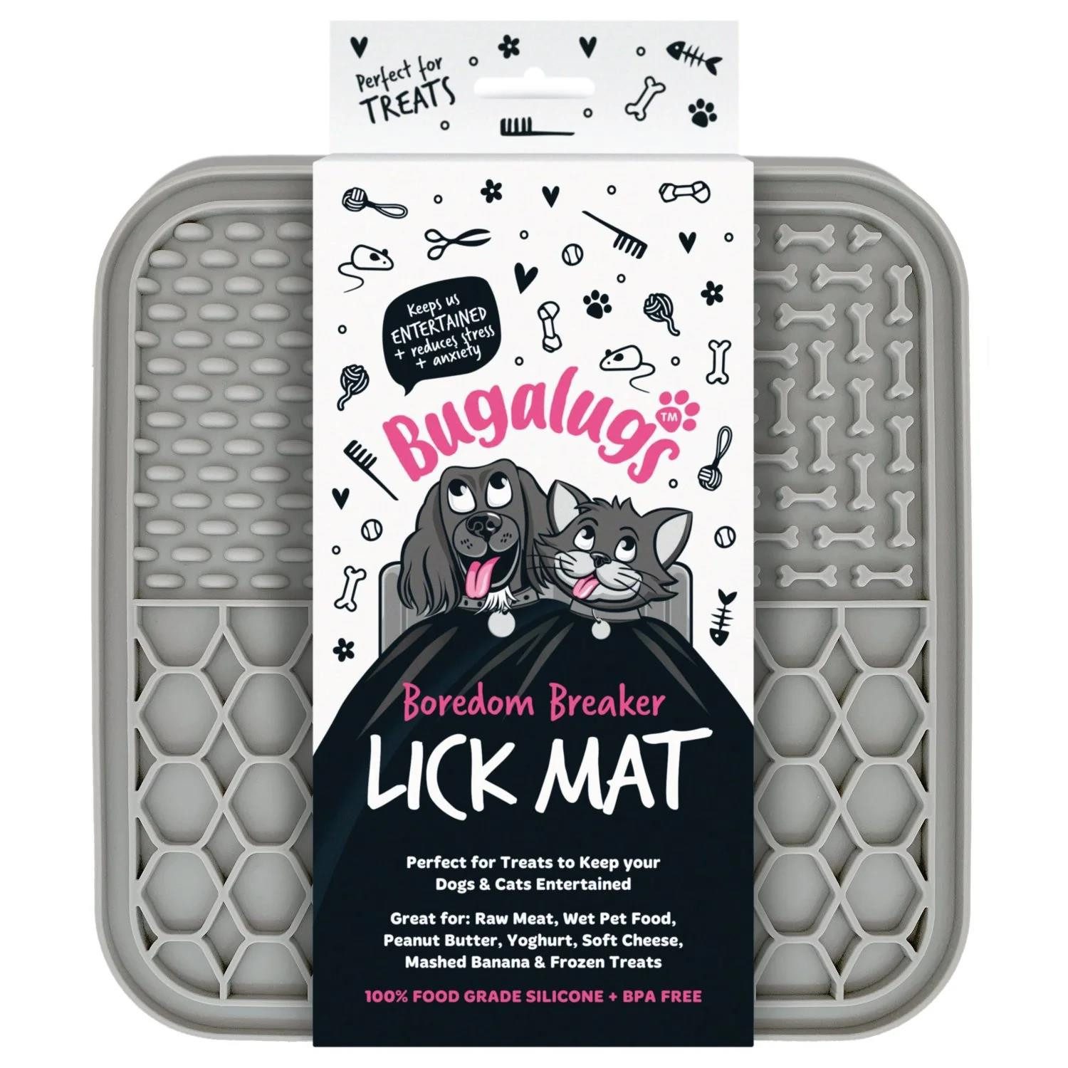 Bugalugs Futternapf Bugalugs Leckmatte für Hunde & Katzen, Silikon