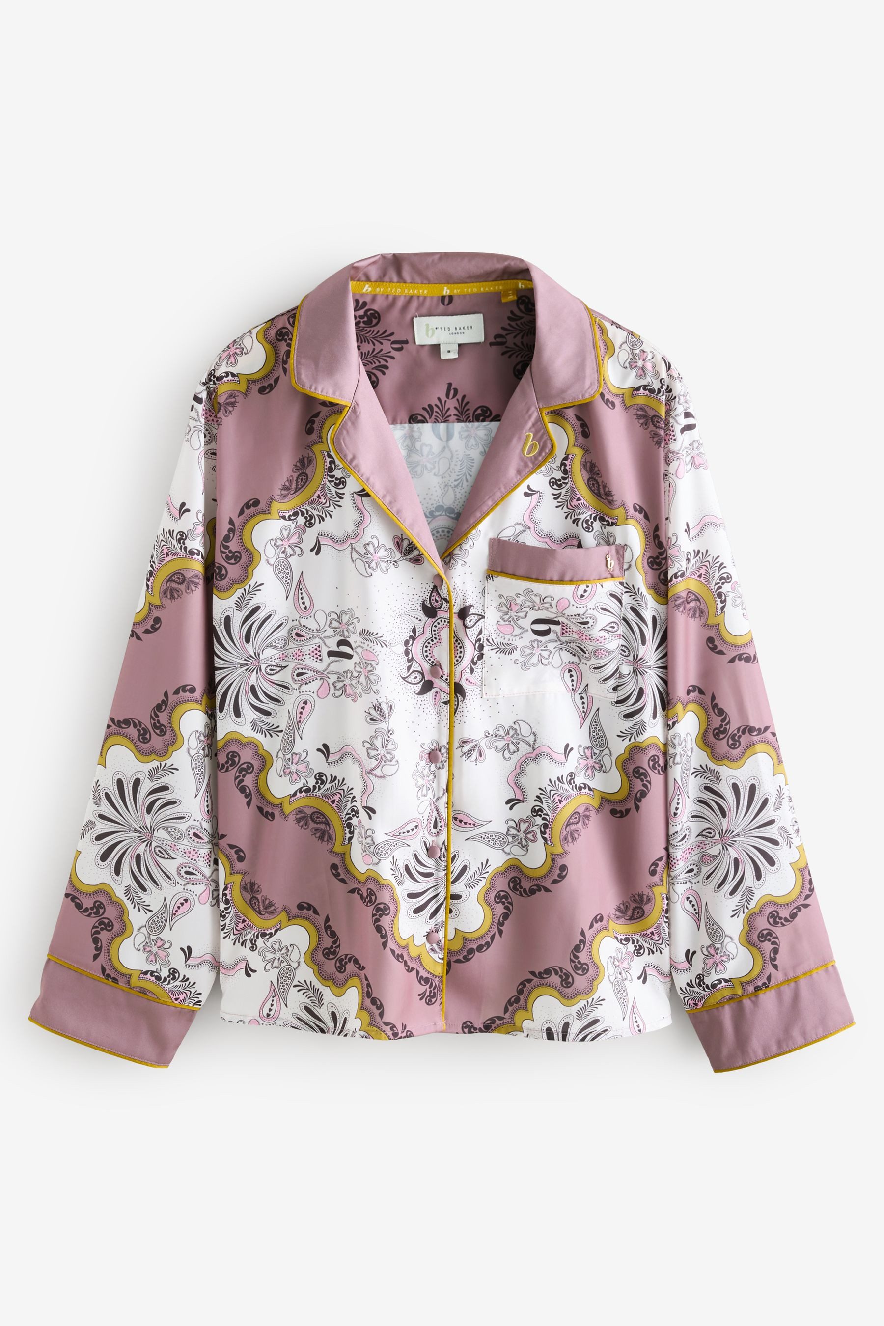 B by Ted Baker Pyjama B by Ted Baker Satin-Schlafanzug mit Schal-Print (2 tlg)