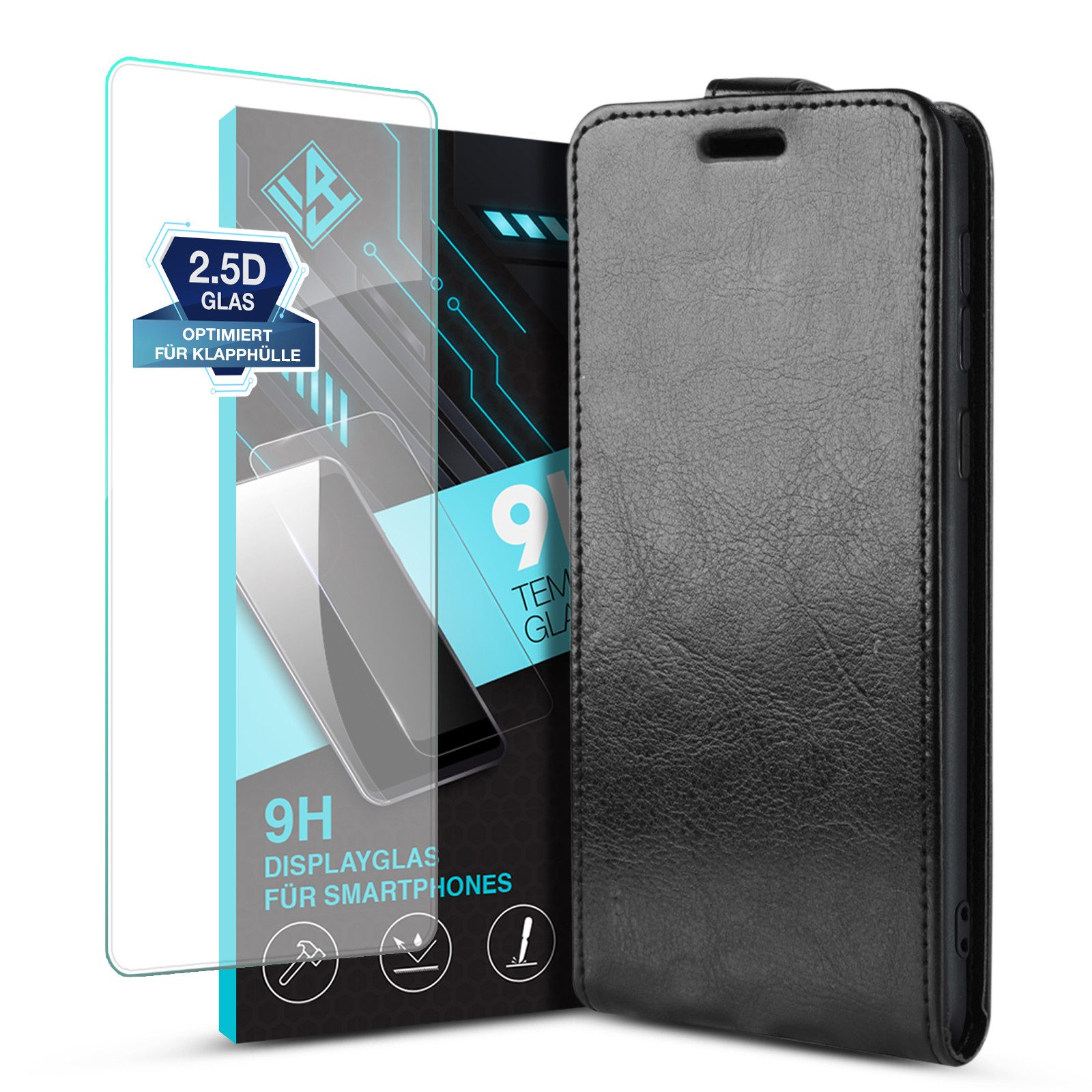 Tec-Expert Handyhülle Klapp Hülle für Nokia C32 6.5 Zoll, 6.5", Tasche Klapphülle Case mit Kartenfach Fliphülle vertikal