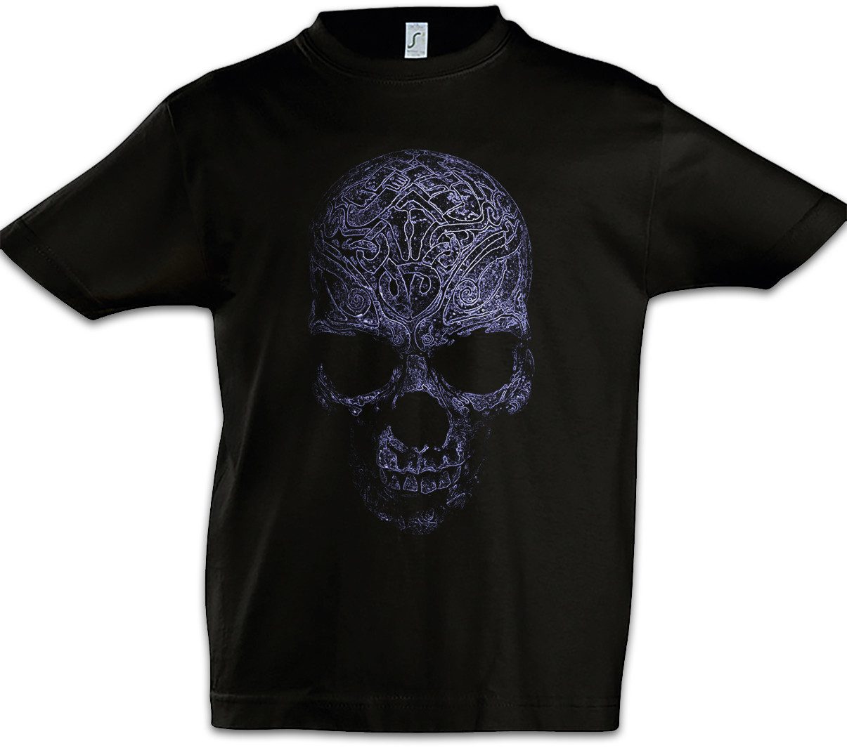Print-Shirt Ornament Skull II Kinder T-Shirt Shirt Schädel Dead Totenschädel Art