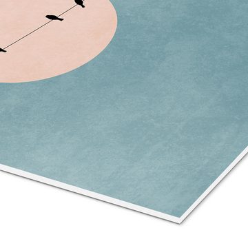 Posterlounge Forex-Bild KUBISTIKA, The Beauty Of Silence, Schlafzimmer Skandinavisch Illustration