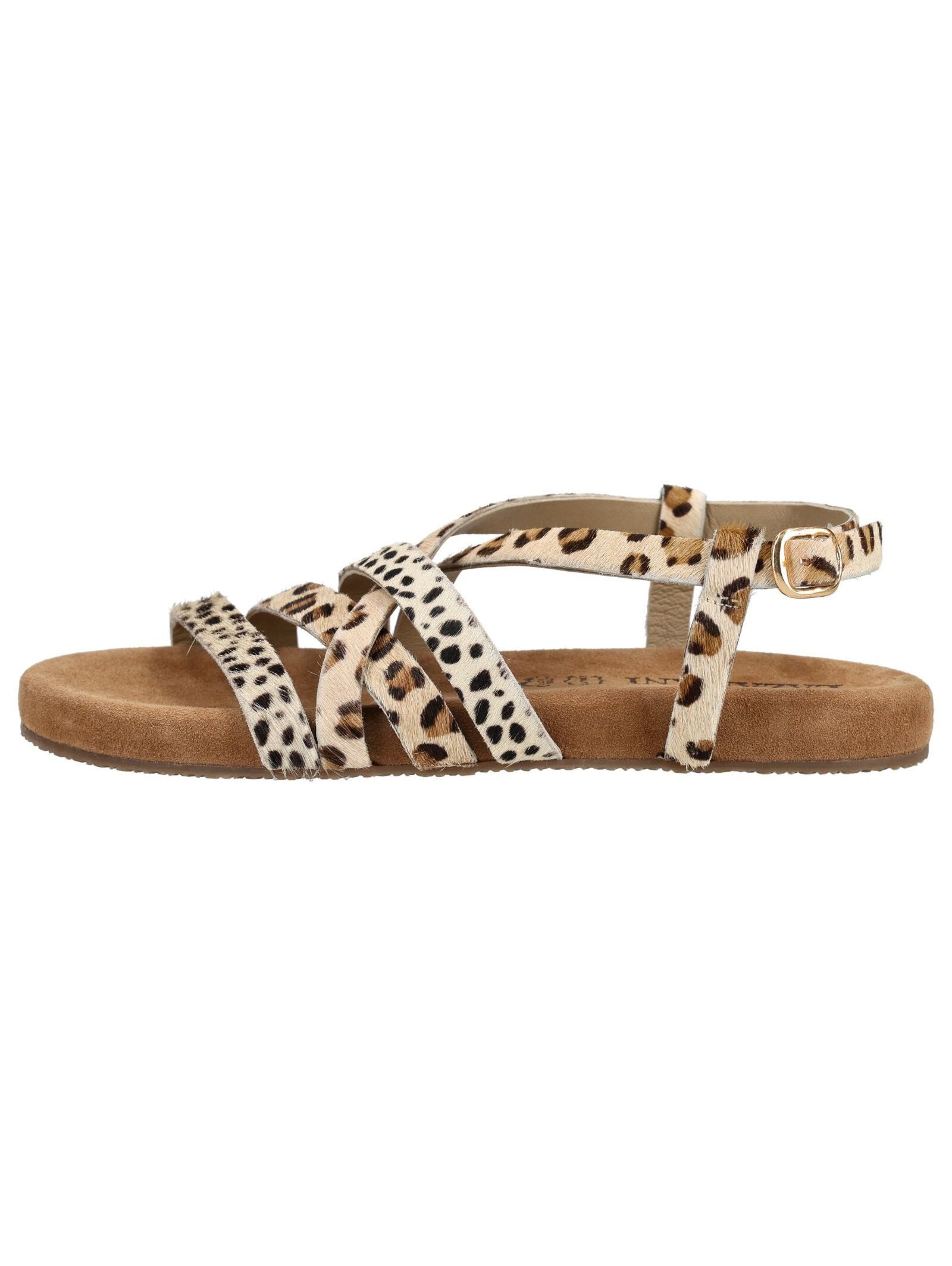 Lazamani Lazamani Sandalen Leder/Textil Riemchensandale