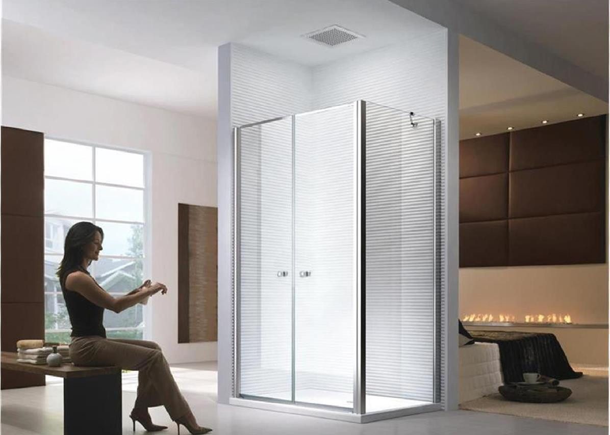 Glaszentrum Hagen Eckdusche Glaszentrum Hagen 80x80x195 cm Athene Duschkabine, BxT: 80x80 cm, ESG Glas