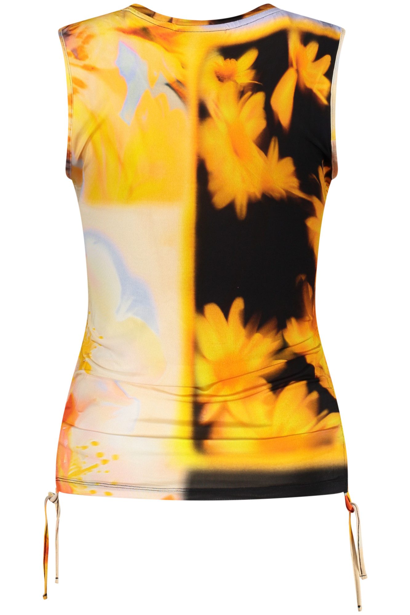 Desigual T-Shirt Bedrucktes Orangenes Damen-Tanktop mit