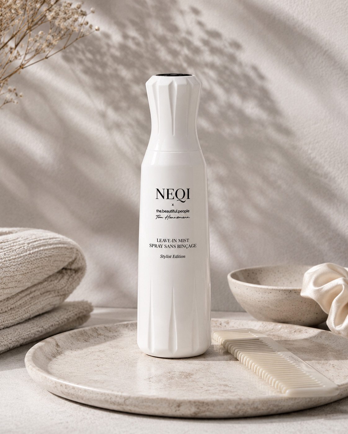 NEQI Leave-in Pflege x the beautiful people Leave-In Mist 180 ml, sorgt für glattes, geschmeidiges Haar