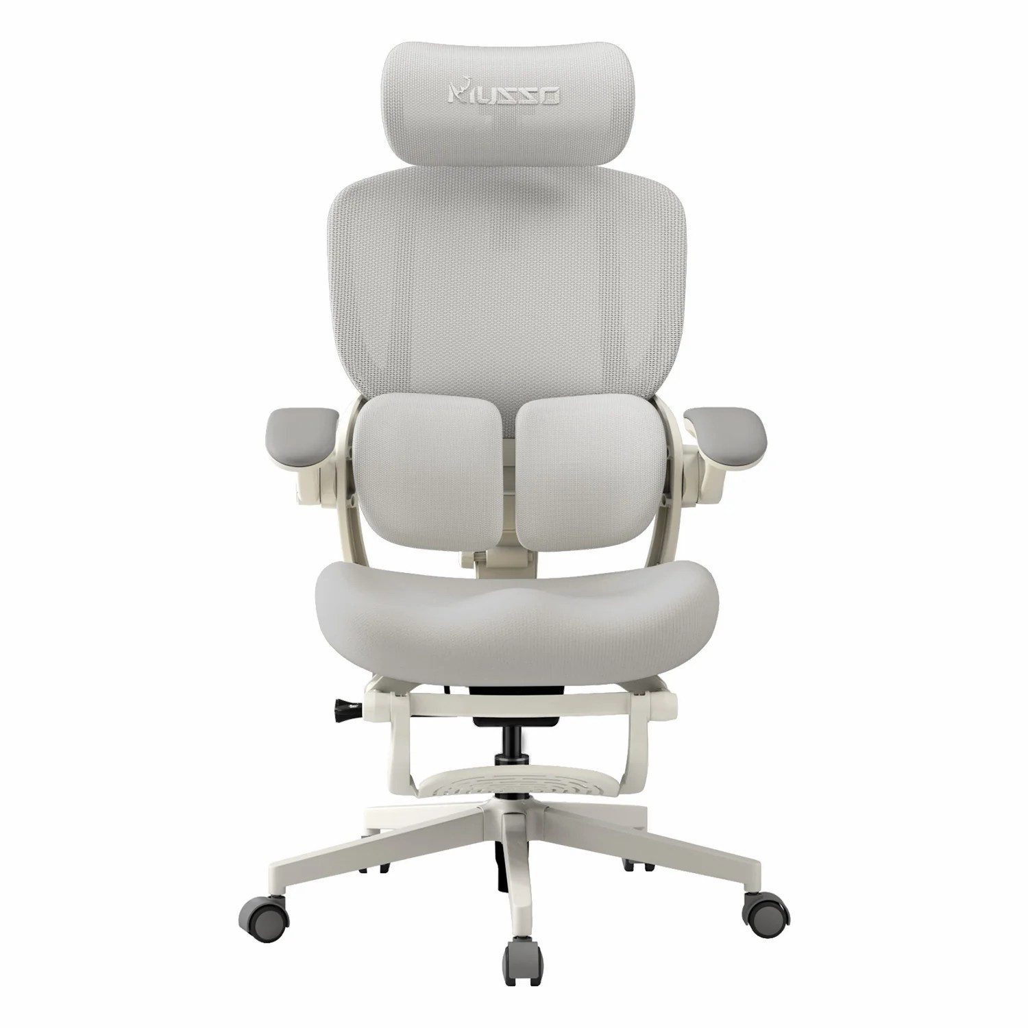 Musso Bürostuhl E80 Air Petite, Ergonomischer Schreibtisch- & Gaming-Drehstuhl (1 St), mit AeroFrau Bio-Wing Stütze, Fußstütze und Mesh