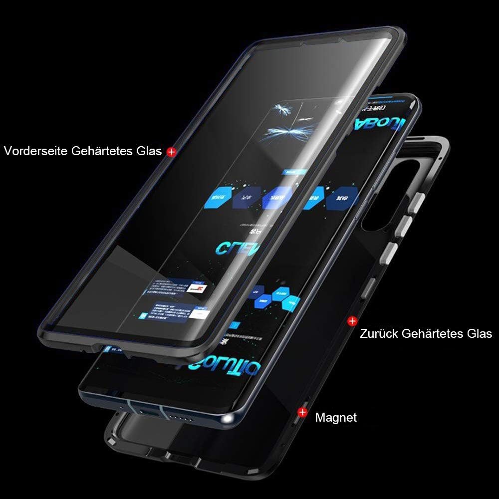 magnetischer Lite mit Huawei Etui Schwarz MOUTEN All-in-One-Handyhülle Für P30 Adsorption