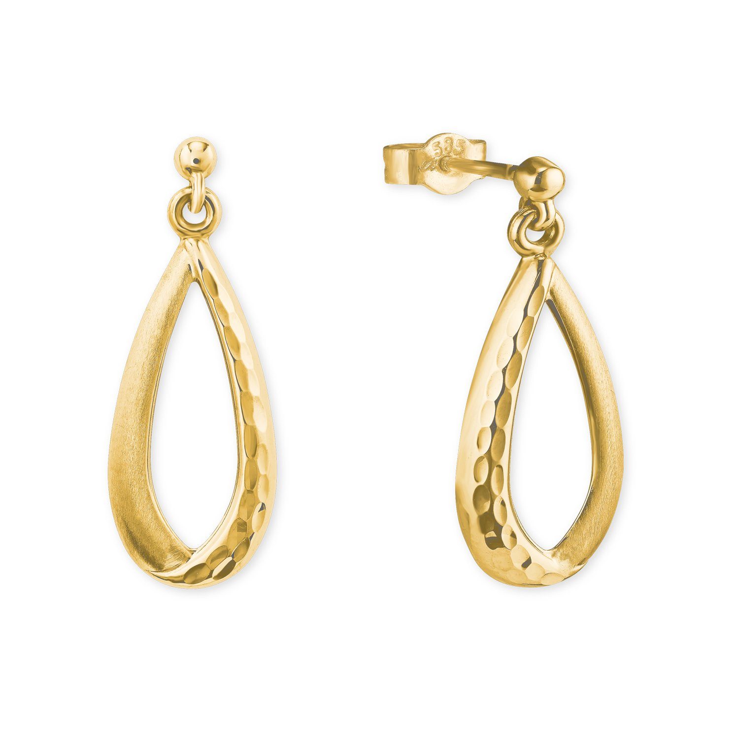 Amor Paar Ohrhänger für Damen, Gold 585 (Ohrhänger, 2-tlg) | Ohrhänger