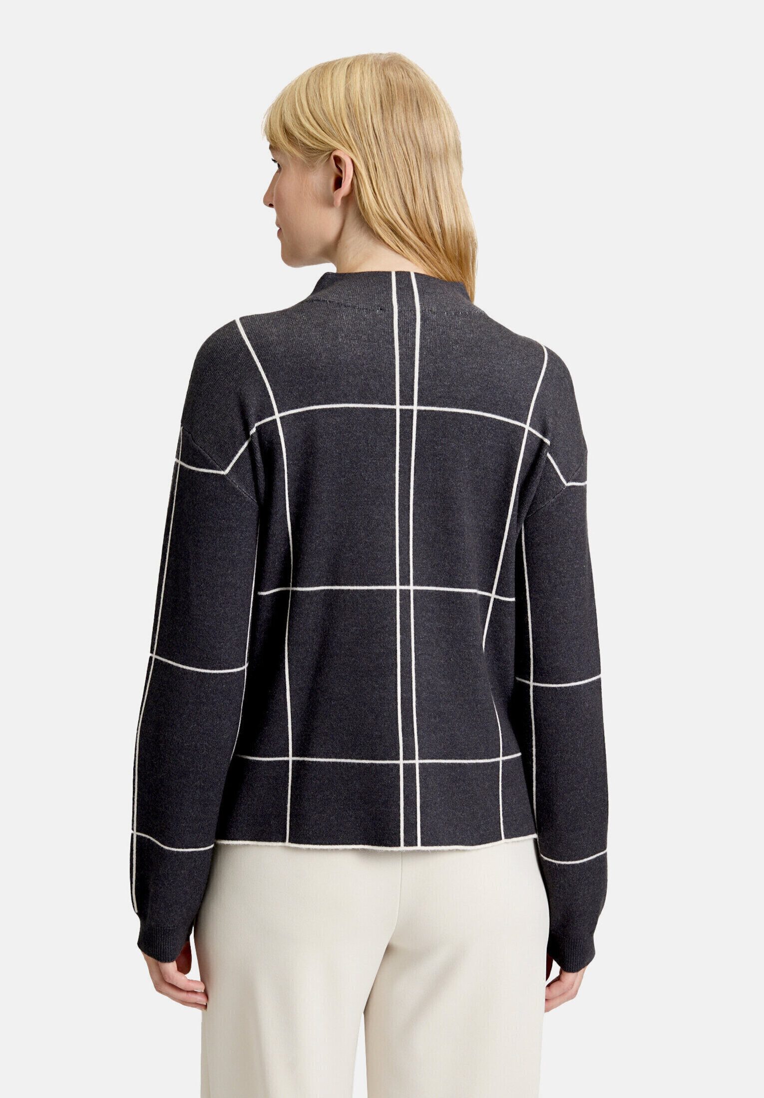 Betty Barclay Strickpullover Damen kariert (1-tlg)