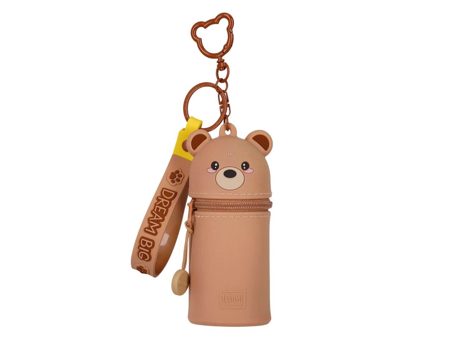 Legami Taschenanhänger Münztasche mit Schlüsselanhänger Teddy - Mini Kawaii