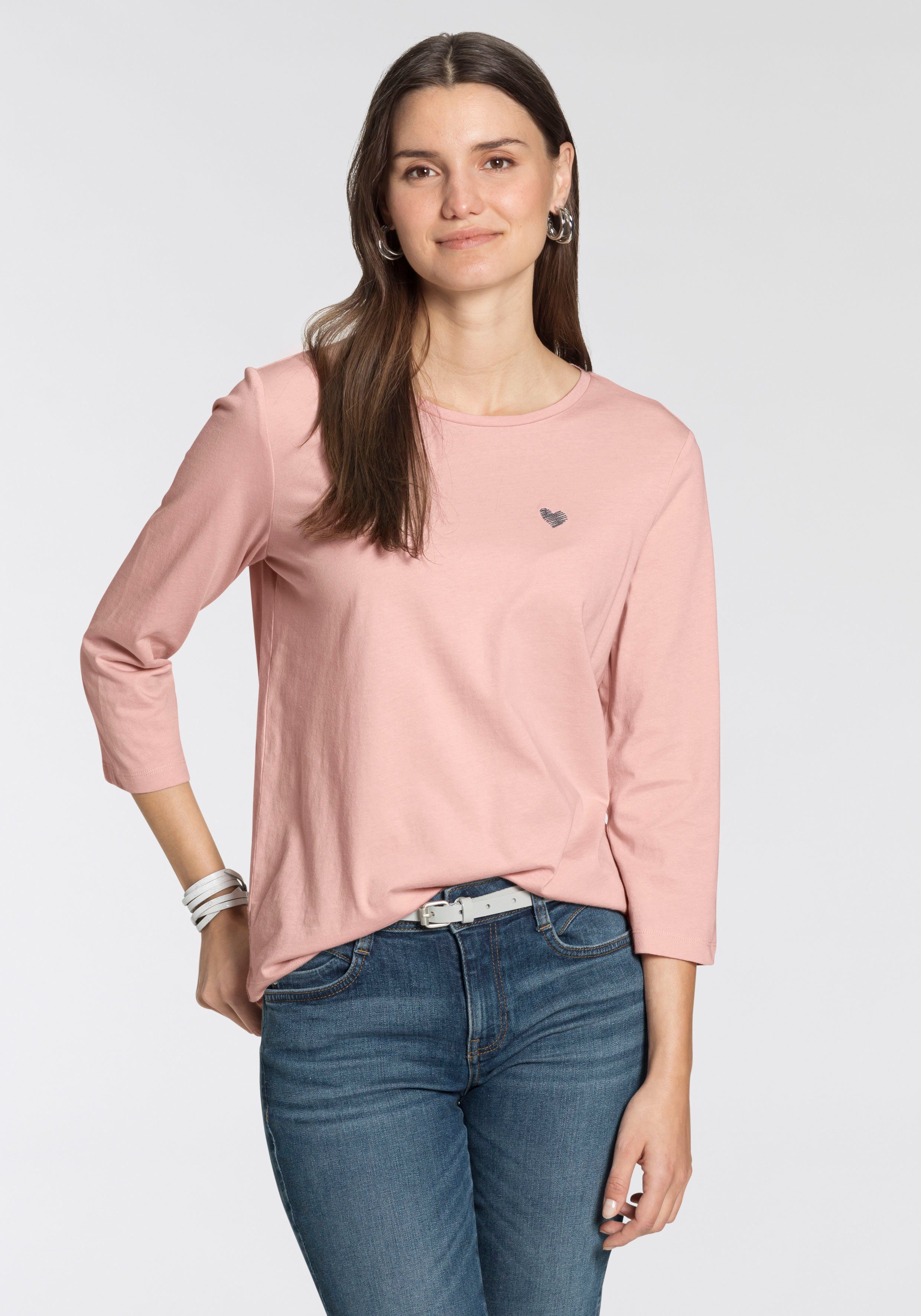 TOM TAILOR 3/4-Arm-Shirt (Packung, 2-tlg., 2er-Pack) günstig online kaufen