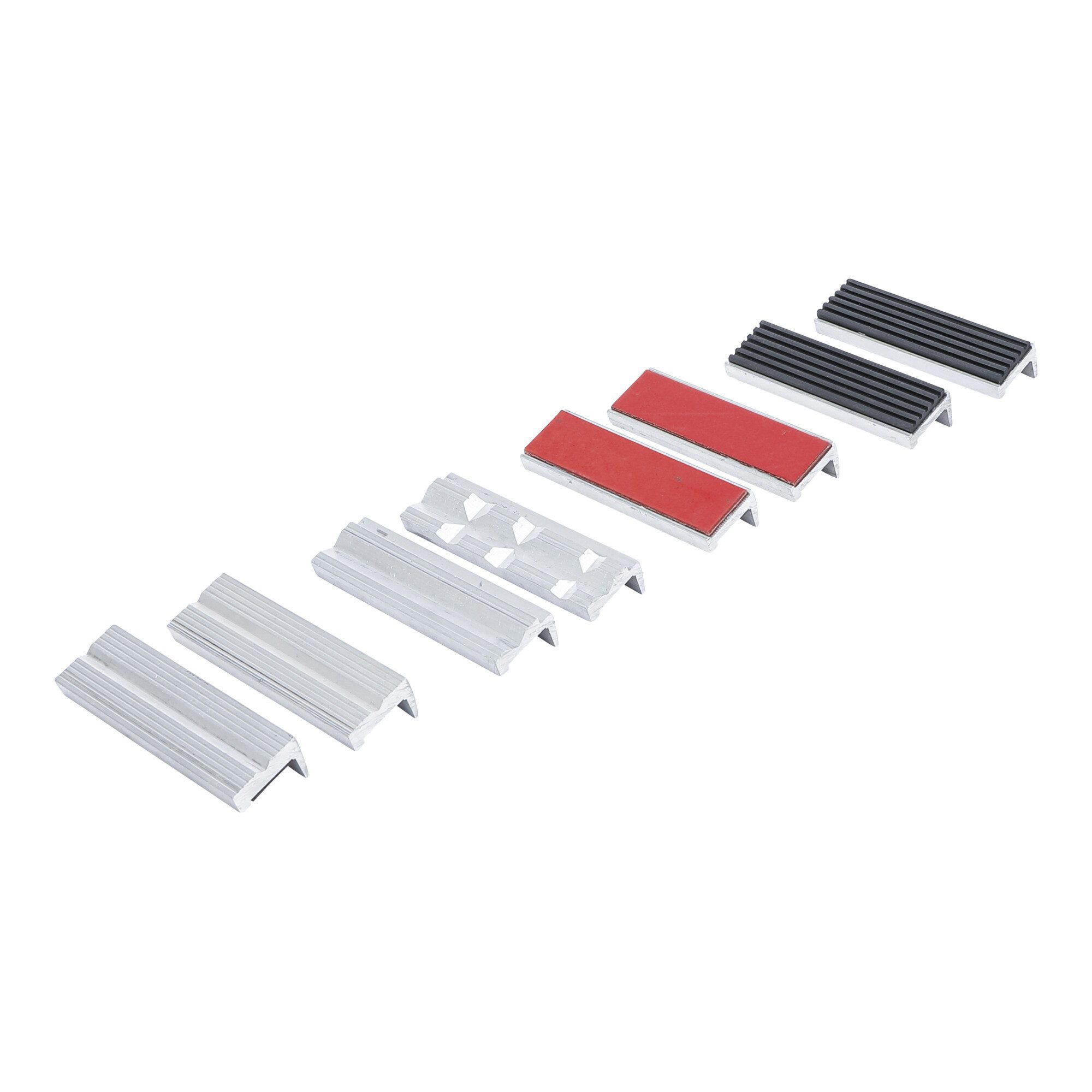 BGS technic Schraubstockbacken BGS Schraubstock-Schutzbacken-Satz Aluminium 100 mm 8 teilig