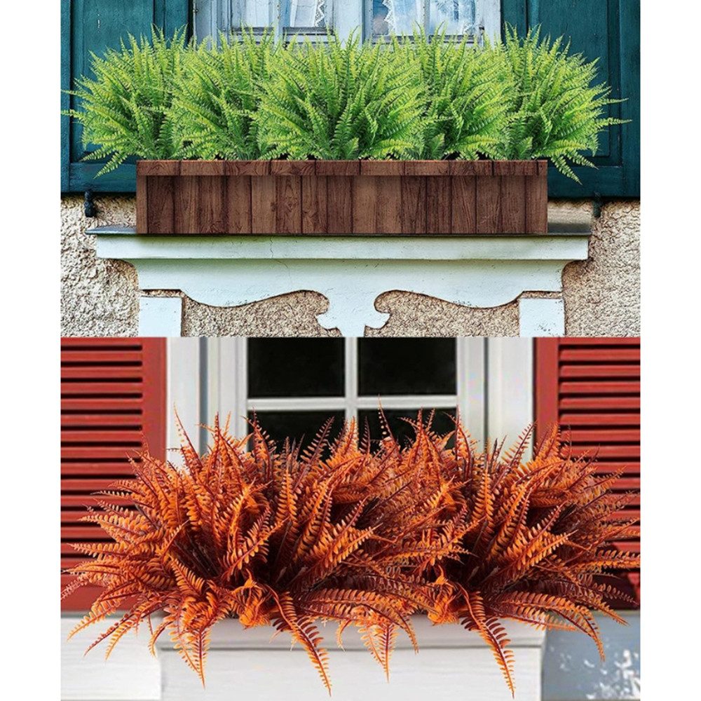 Kunstblumenstrauß Outdoor Künstliche Pflanzen Boston Farn günstig online kaufen