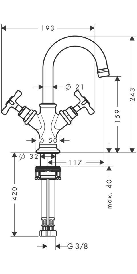 hansgrohe Waschtischarmatur