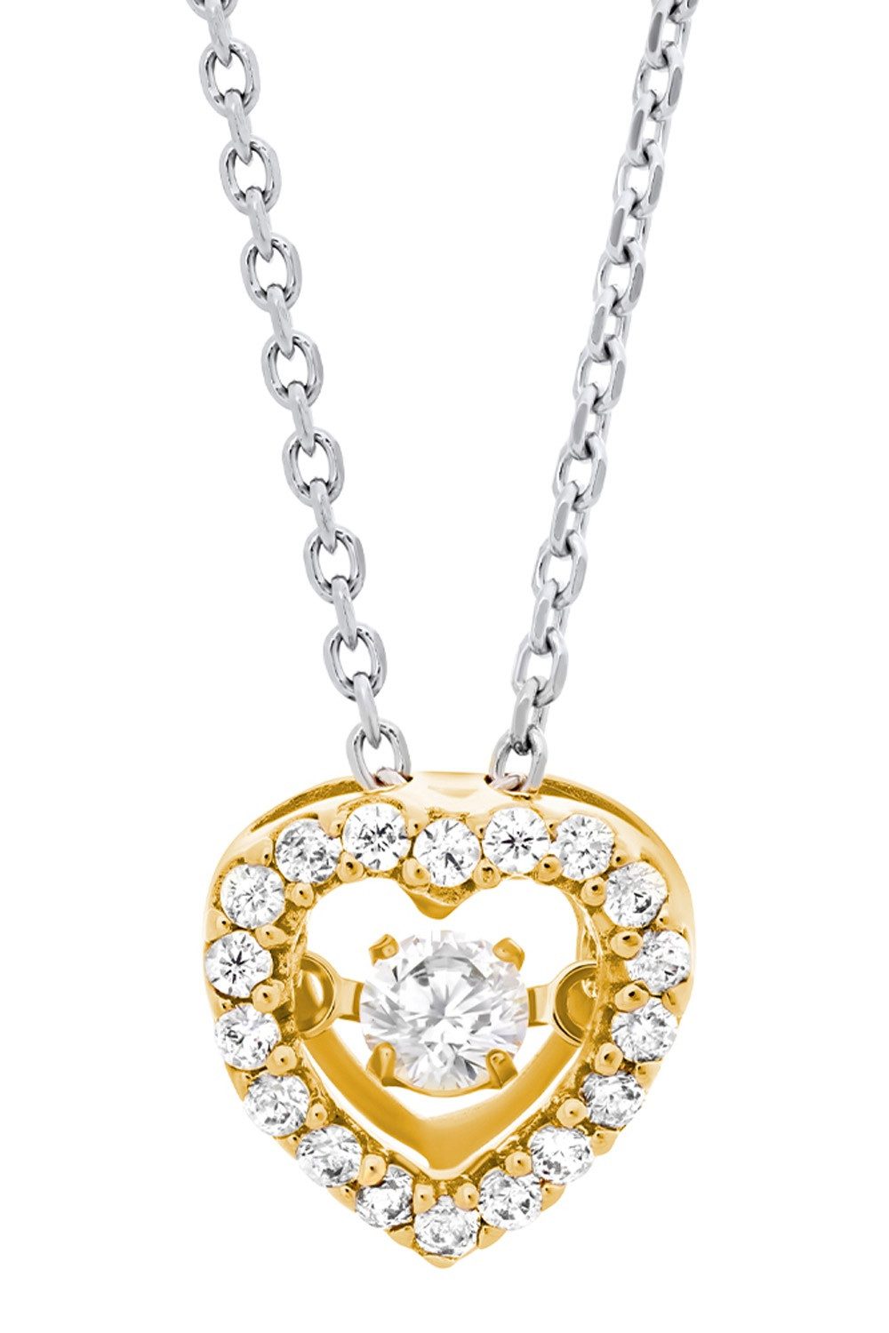 Julie Julsen Kette mit Anhänger Dancing Stone Goldfarben