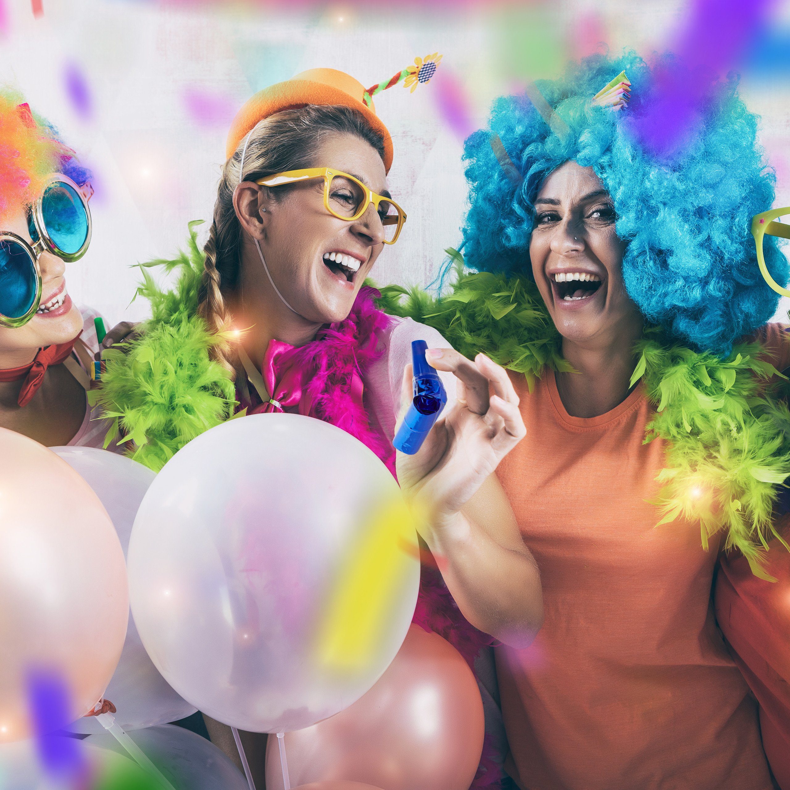 relaxdays Spielzeug-Musikinstrument Partytröten 50er Pack, Blau günstig online kaufen