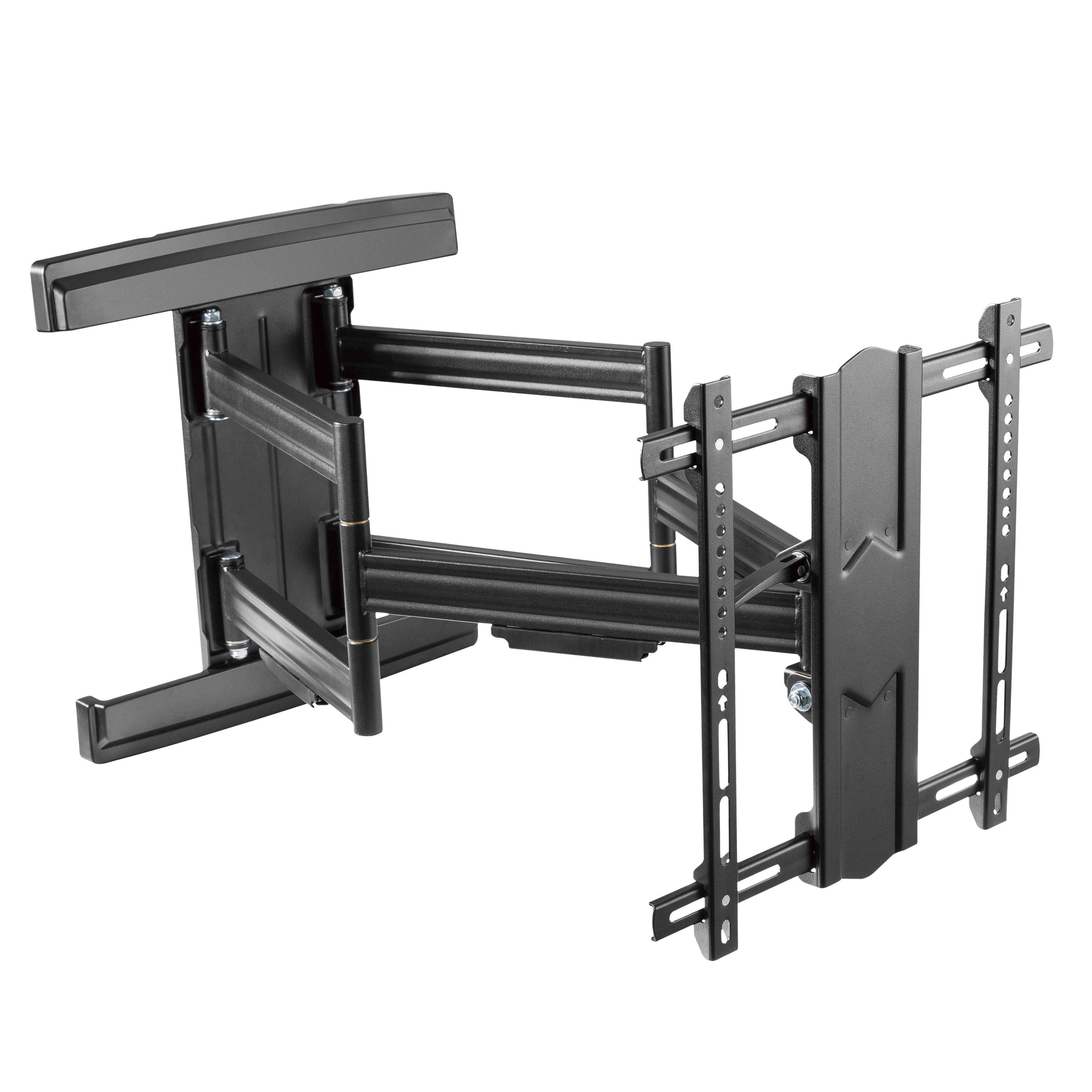 RICOO TV-Wandhalterung TV Wandhalterung robust neigbar schwenkbar multifunktional S7544-B, (bis 95 Zoll, VESA 200x200 bis 400x400, 1-tlg., 70 Kg Aufnahme, 55" bis 95" (140-241 cm) Bildschirm Diagonale, bis 17° Neigung, bis 120° Schwenkung +/-3° Drehung Mo