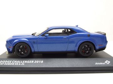 Solido Modellauto Dodge Challenger SRT Demon 2018 blau metallic Modellauto 1:43 Solido, Maßstab 1:43