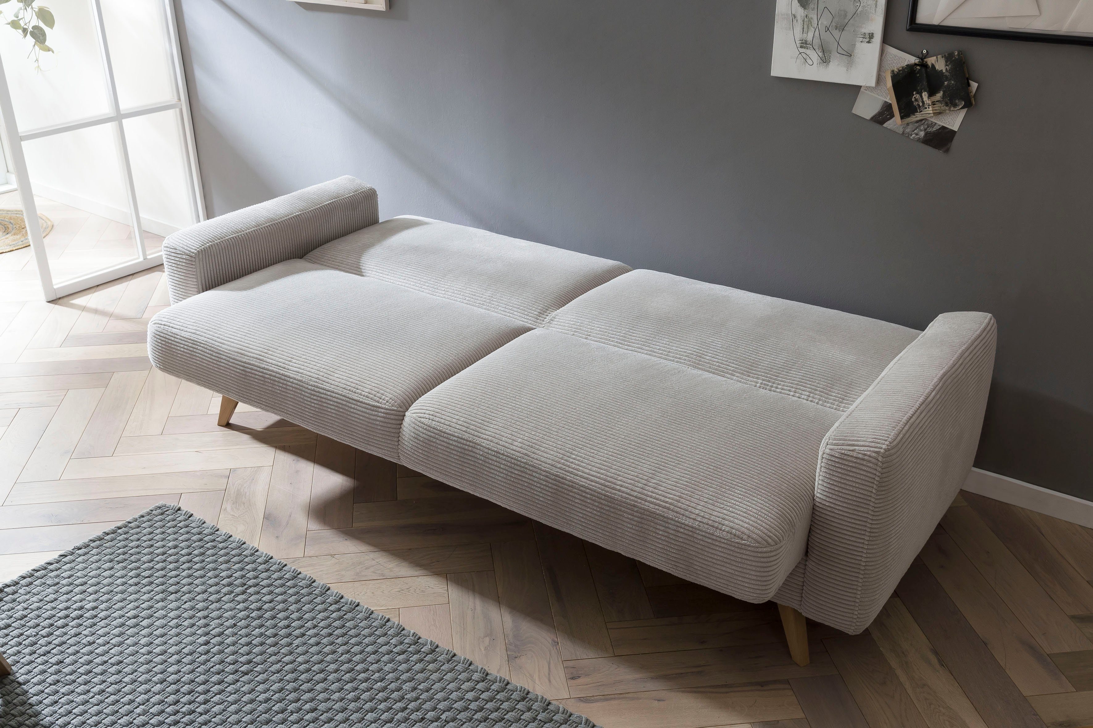 Bettkasten beige und Samso, fashion Inklusive 3-Sitzer exxpo sofa Bettfunktion -