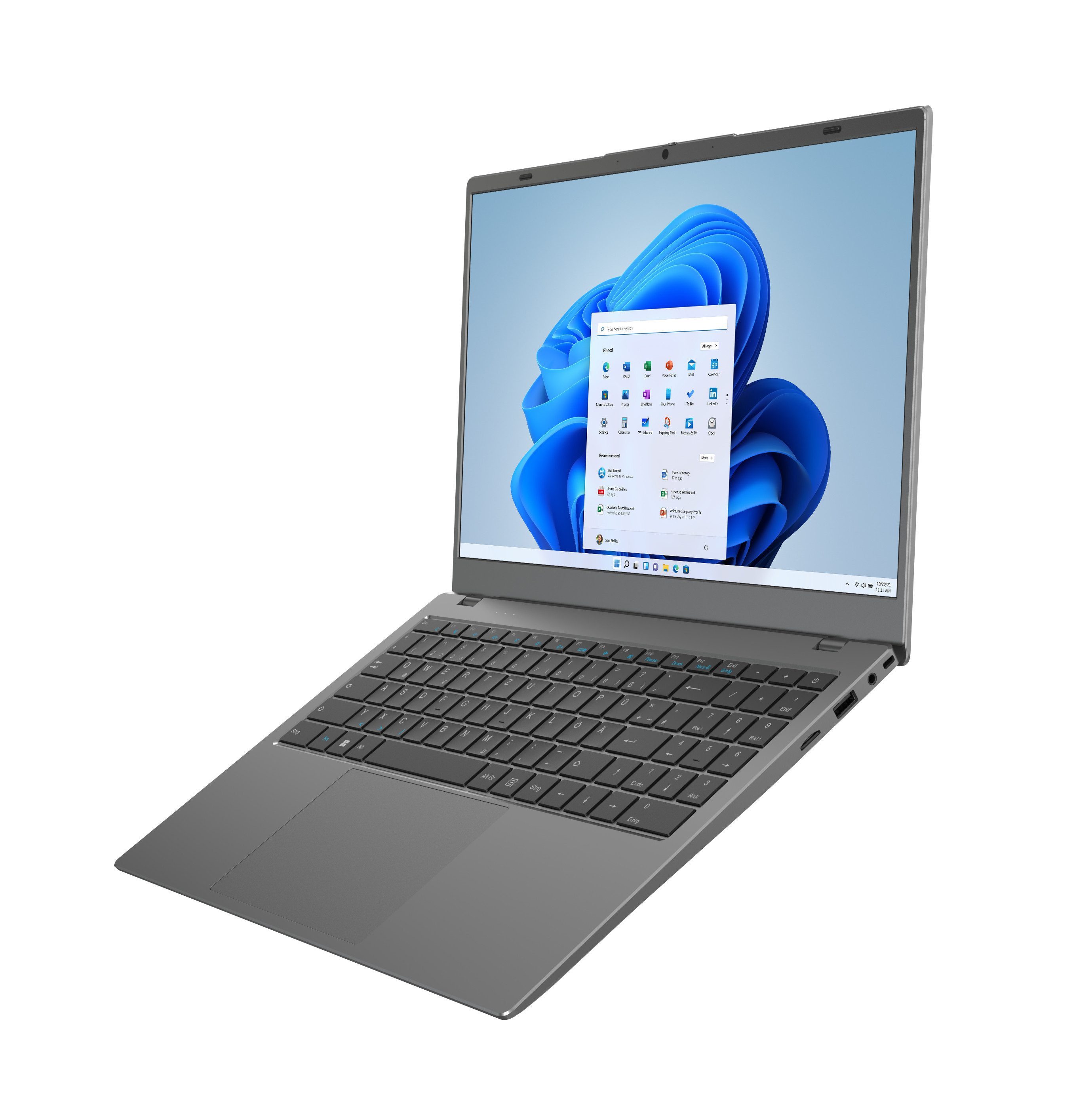 VALE Laptop mit Full-HD IPS Display matt, USB-C, HDMI, Privacy Shutter Notebook (39,6 cm/15,6 Zoll, Intel Core i5 1250P, Intel Iris Xe Graphics, 16 GB, 512 GB SSD, Homeoffice, Studium, Office, MicroSD-Kartenleser, Kensington)